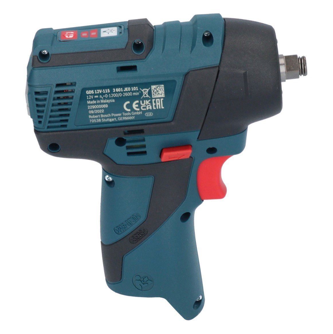 Bosch Professional Akku-Schlagschrauber GDS 12V-115 Professional Akku Drehschlagschrauber 12 V 115 Nm 3/8" Br