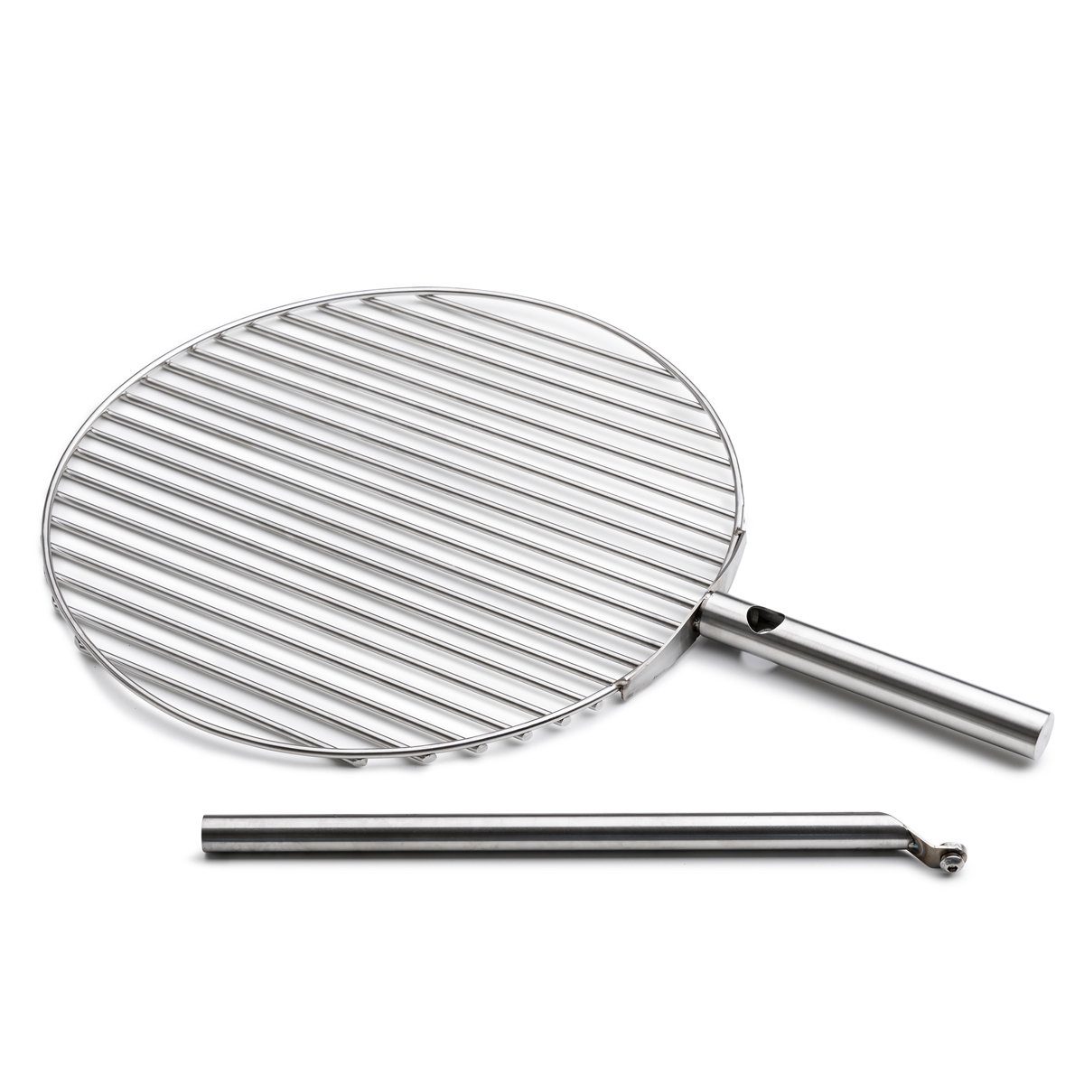 höfats Grillrost TRIPLE (Zubehör für CUBE Feuerschale, höhenverstellbar und schwenkbar, verwandelt TRIPLE Feuerschale in einen Grill), Rost mit Ø 6 mm-Stäben