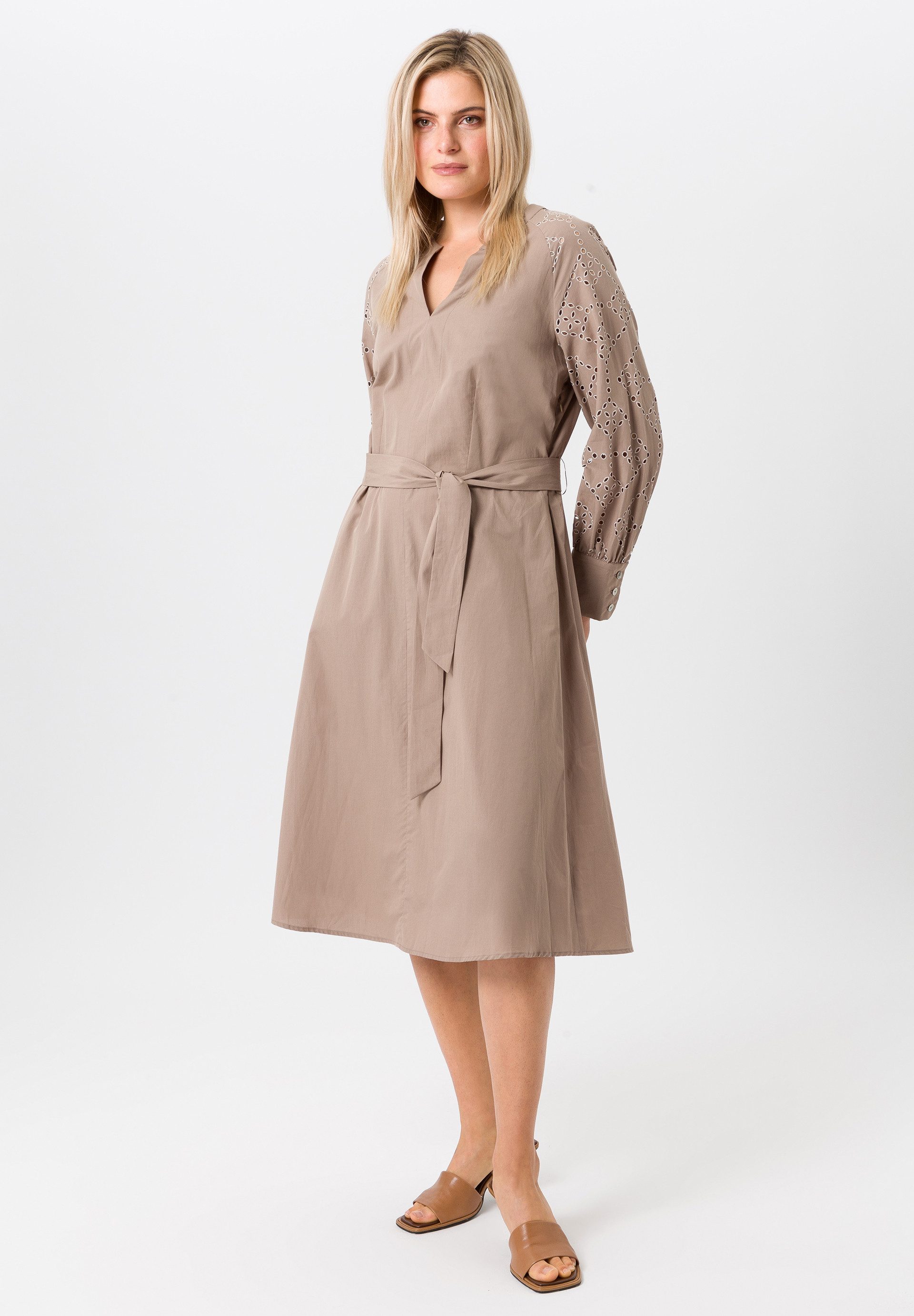 TUZZI Blusenkleid mit Stickerei-Akzenten