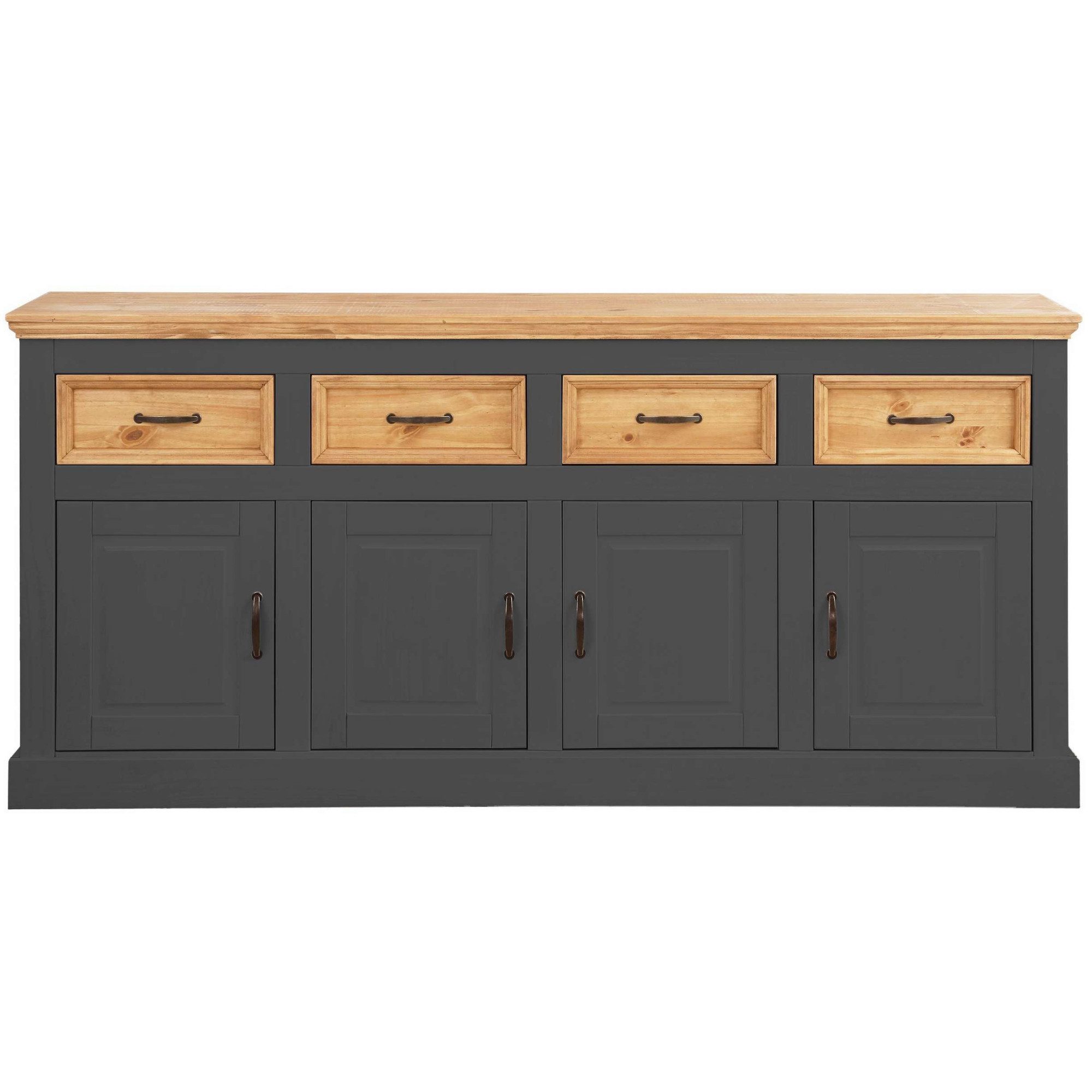 OTTO home Sideboard Selma, Kommode mit 4 Türen und 4 Schubkästen. Breite 192 cm