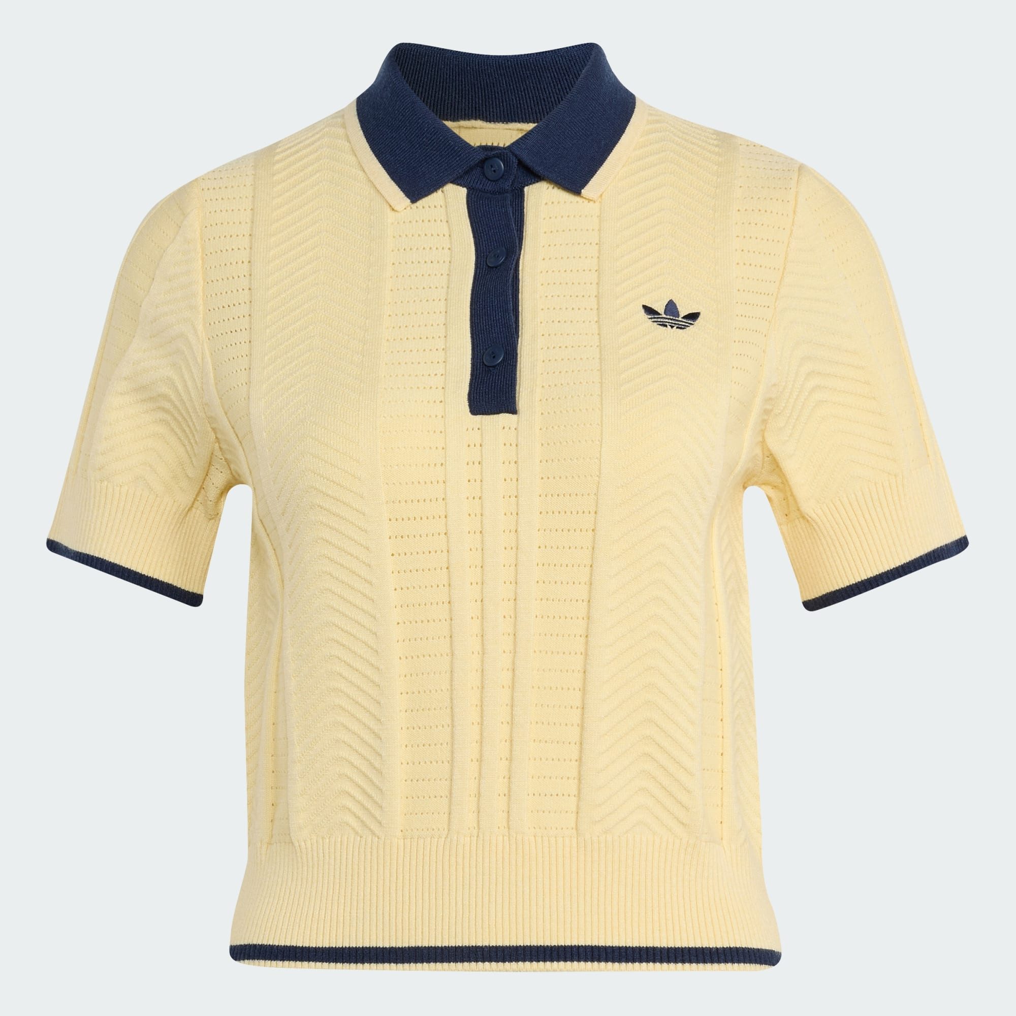adidas Originals Poloshirt CALI POLOSHIRT, ZOPFMUSTER (1-tlg)