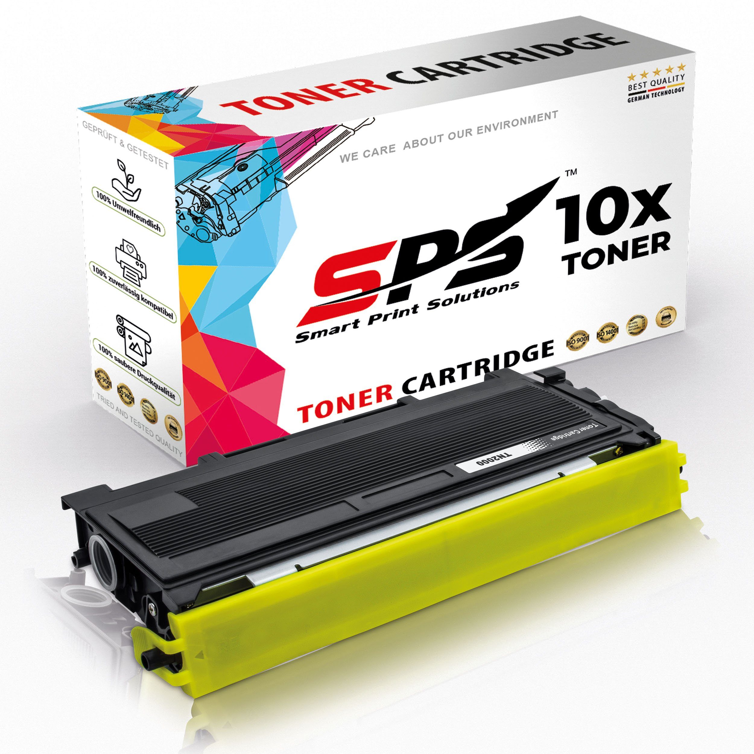 SPS Tonerkartusche Kompatibel für Brother DCP-7010L TN-2000, (10er Pack)