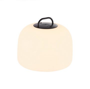 Nordlux LED Stehlampe Kettle, Dimmer, Dimmfunktion, USB-Anschluss mit Ladefunktion, LED fest integriert, Warmweiß, inkl. LED, Batterie, integrierter Dimmer, Außen und Innen, Eichen Fuß