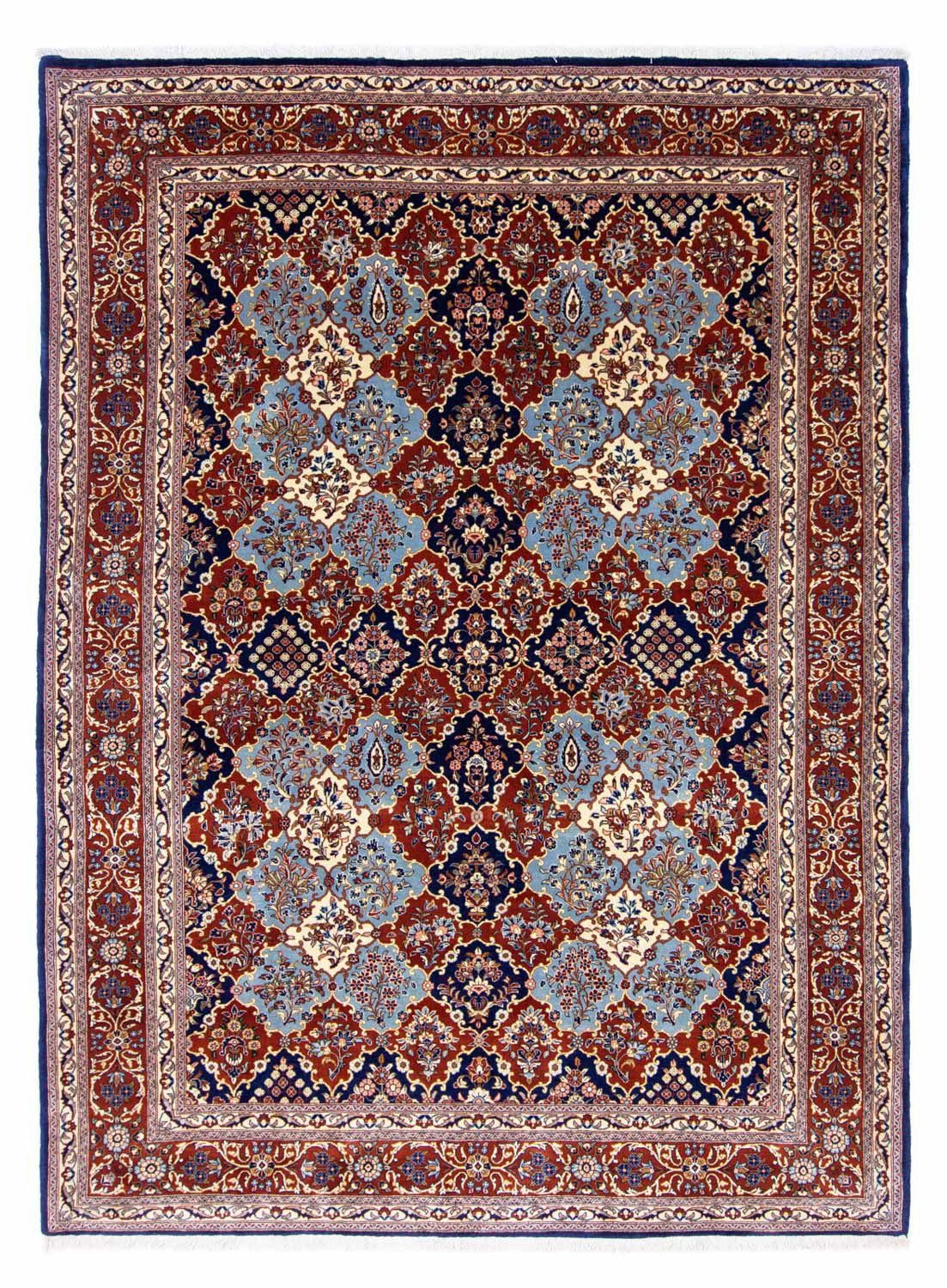 Wollteppich Golpayegan Durchgemustert Blu scuro 302 x 217 cm, morgenland, rechteckig, Höhe: 10 mm, Unikat mit Zertifikat