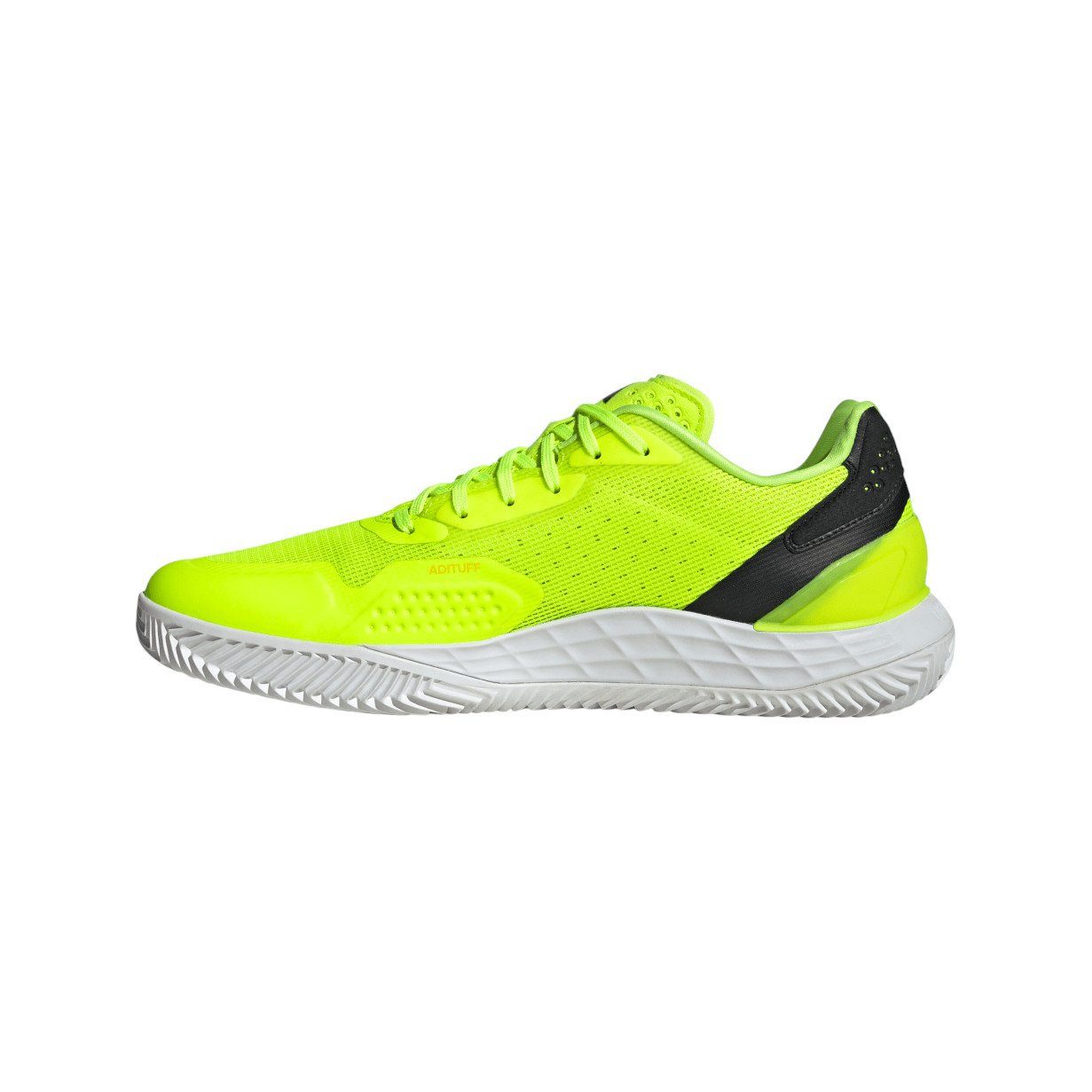 adidas Performance Defiant Speed 2 Clay/Sandplatz limegelb/schwarz/weiss Herren Tennisschuh – Bild 5 von 5