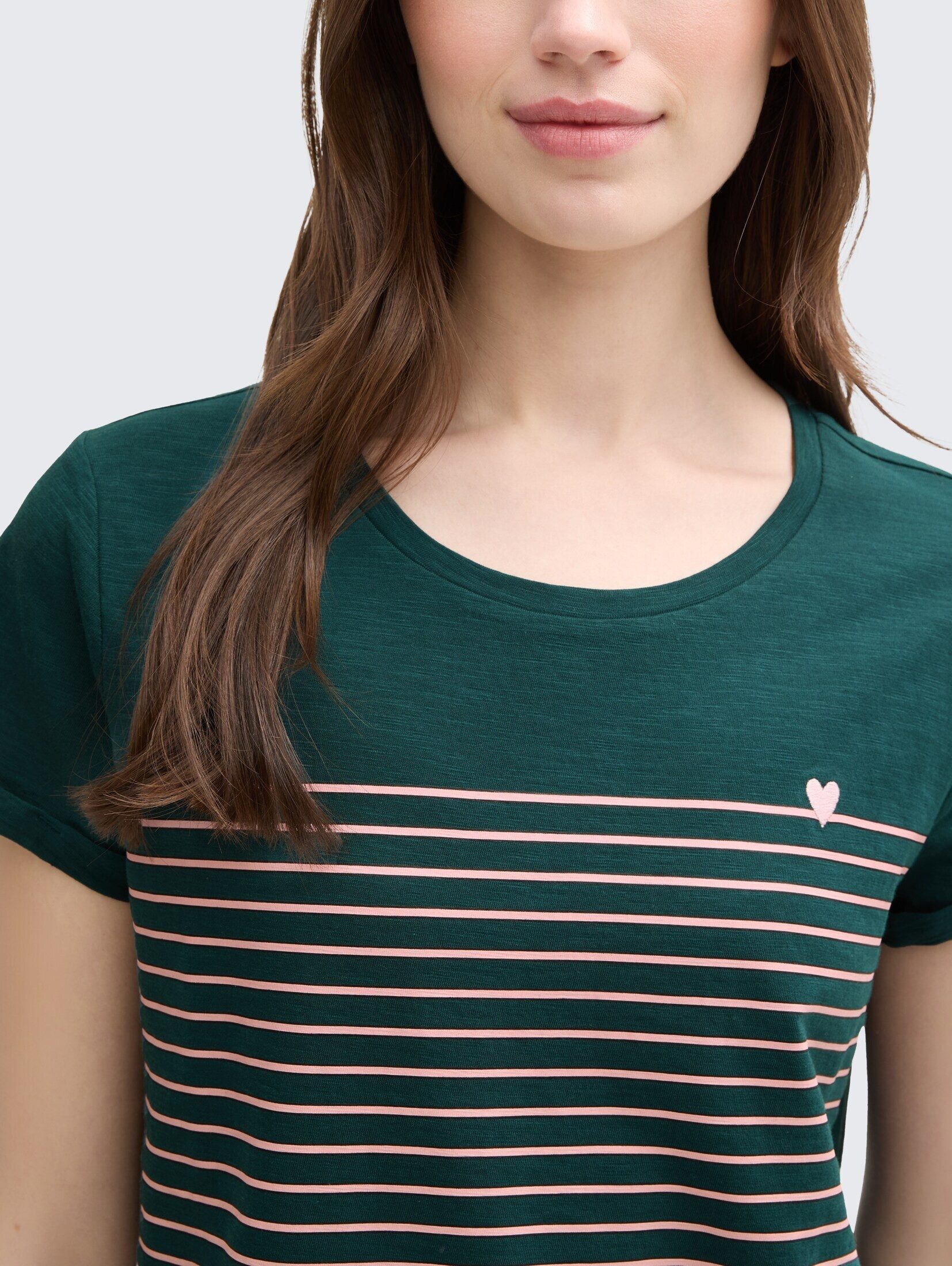 TOM TAILOR Denim T-Shirt T-Shirt T-Shirt mit Streifenmuster