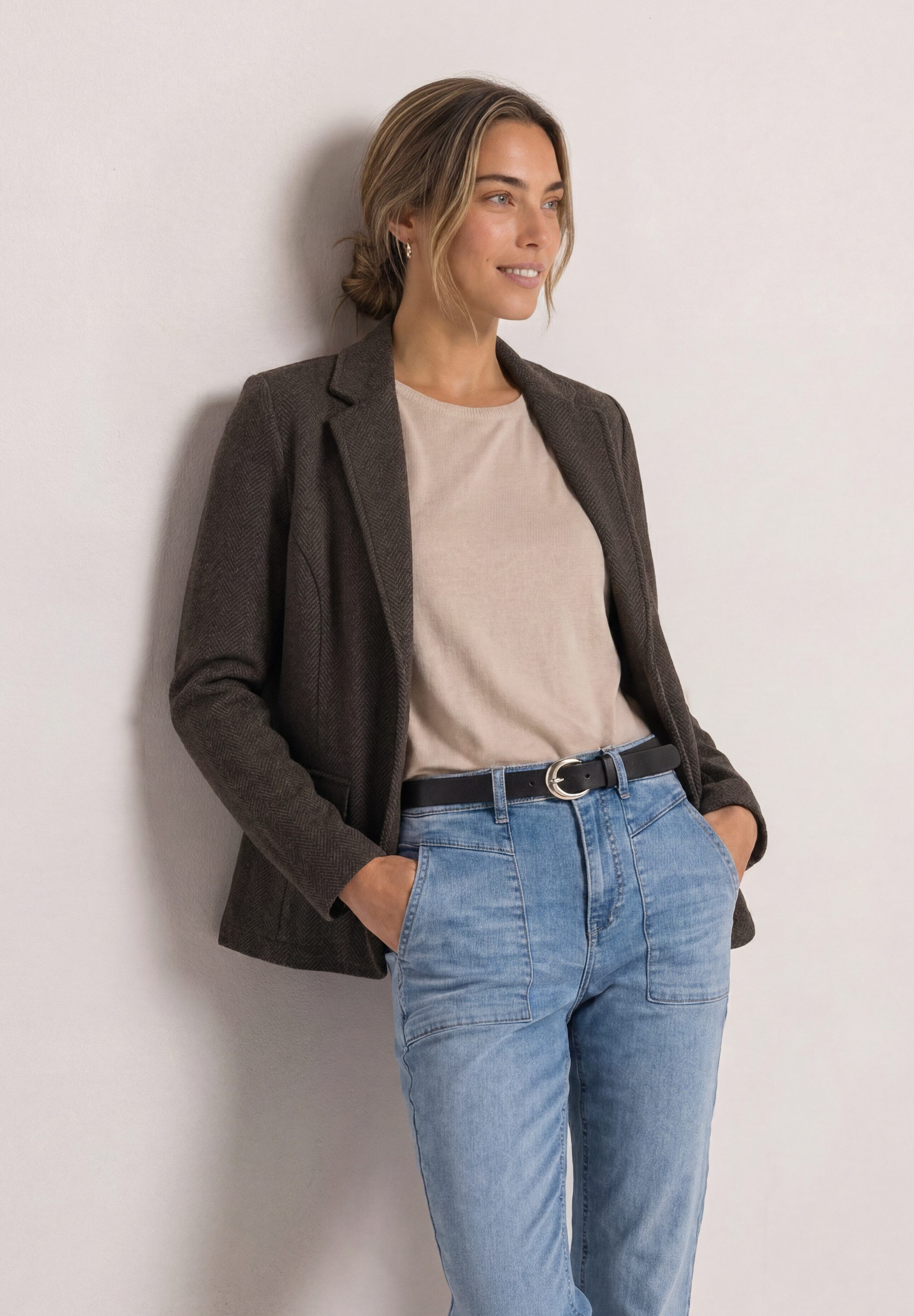 STREET ONE Jackenblazer mit Reverskragen und Dessin