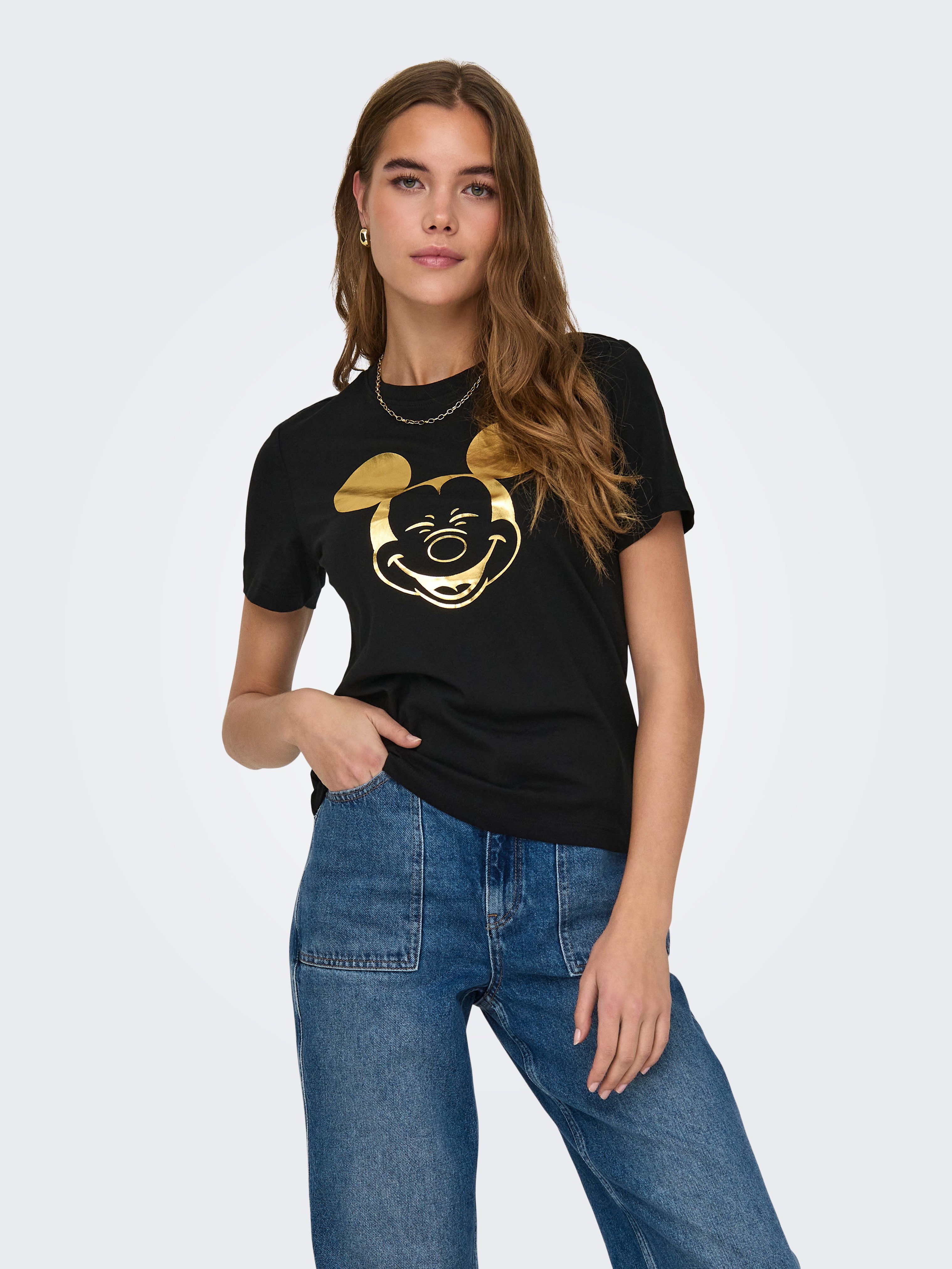 ONLY Kurzarmshirt ONLMICKEY S/S FOIL TOP günstig online kaufen