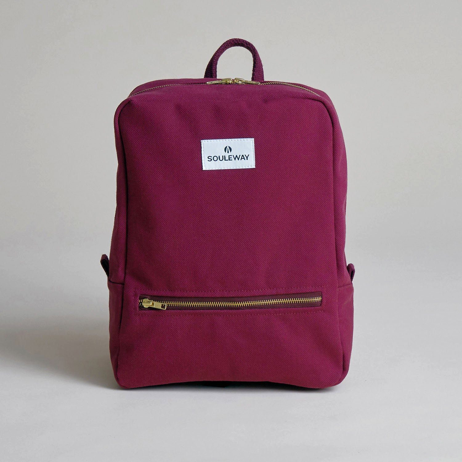 Souleway Cityrucksack Daypack, vegan, für Damen und Herren in verschiedenen Farben, Handgepäck, hergestellt in Deutschland, nachhaltig, wasserabweisend