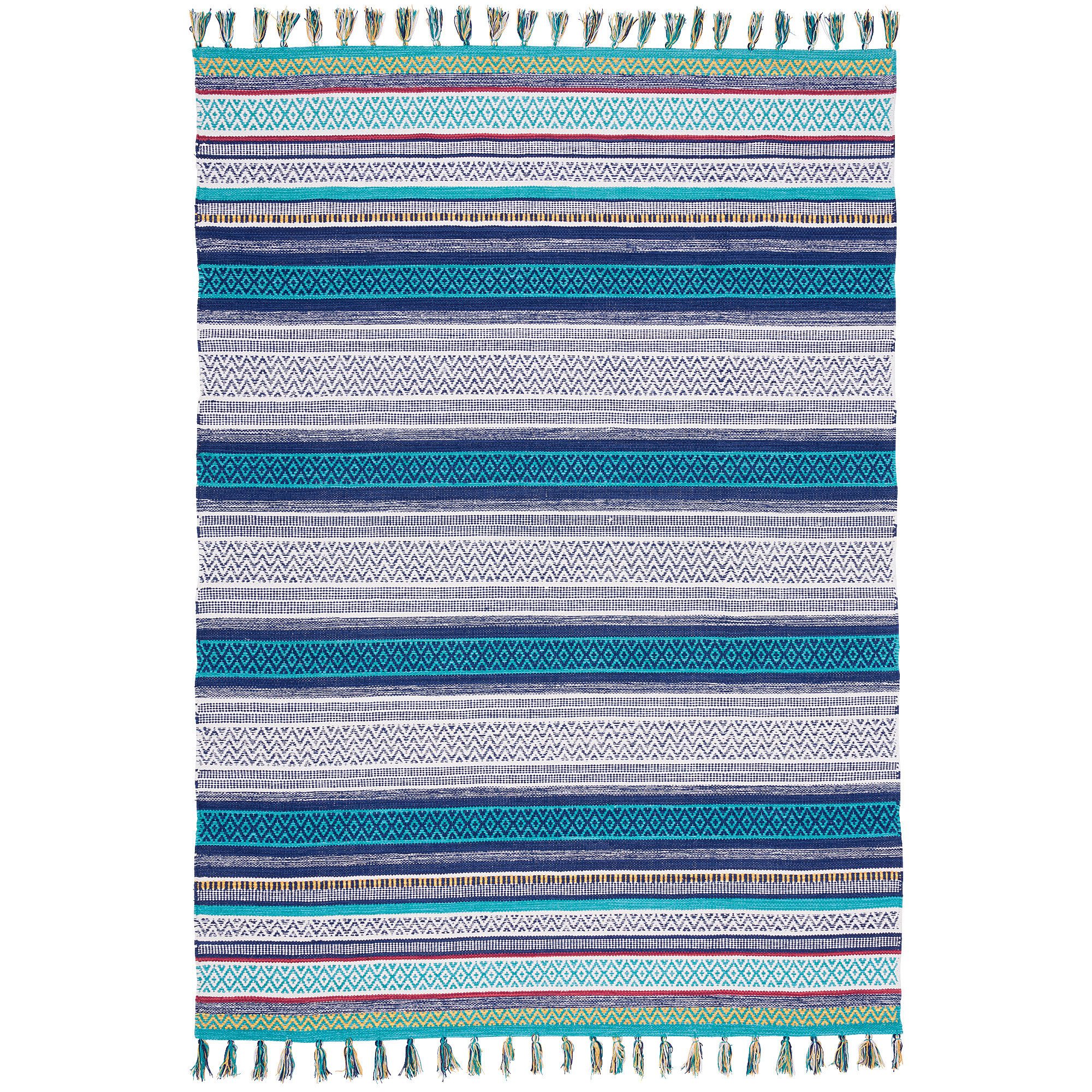 Pergamon Wollteppich Kelim Baumwolle Natur Teppich Grace, Rechteckig, Höhe: günstig online kaufen