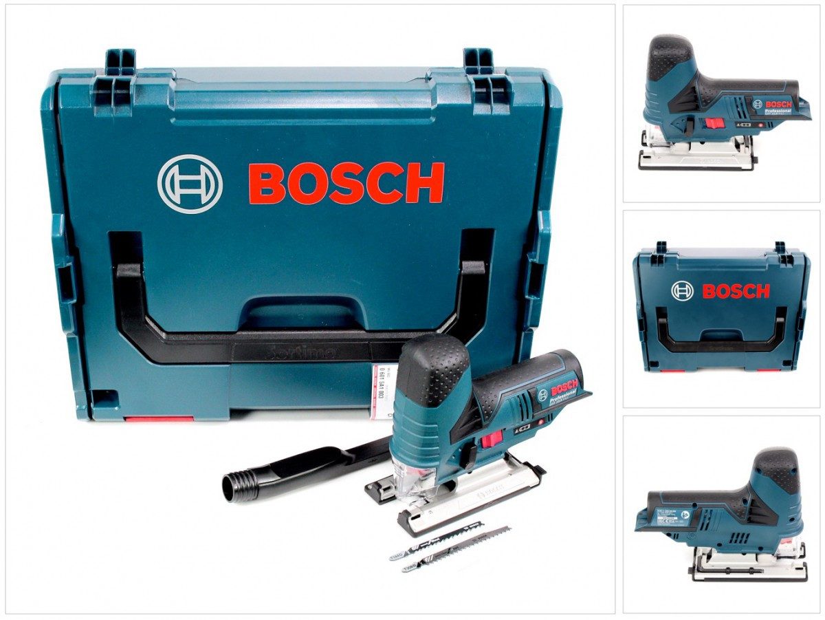 Bosch Professional Kompakt-Handkreissäge GST 10,8 V-Li Akku Stichsäge 10,8V Solo in L-Boxx (06015A1002) - oh