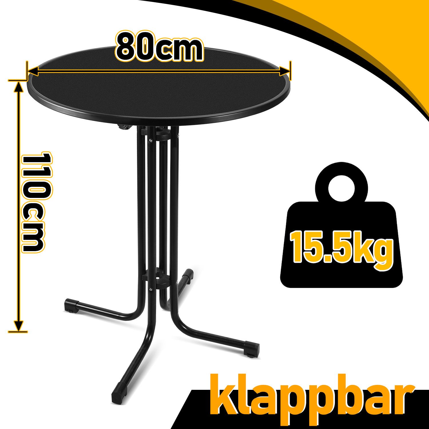 Clanmacy Stehtisch Stehtisch Ø 80cm mit günstig online kaufen