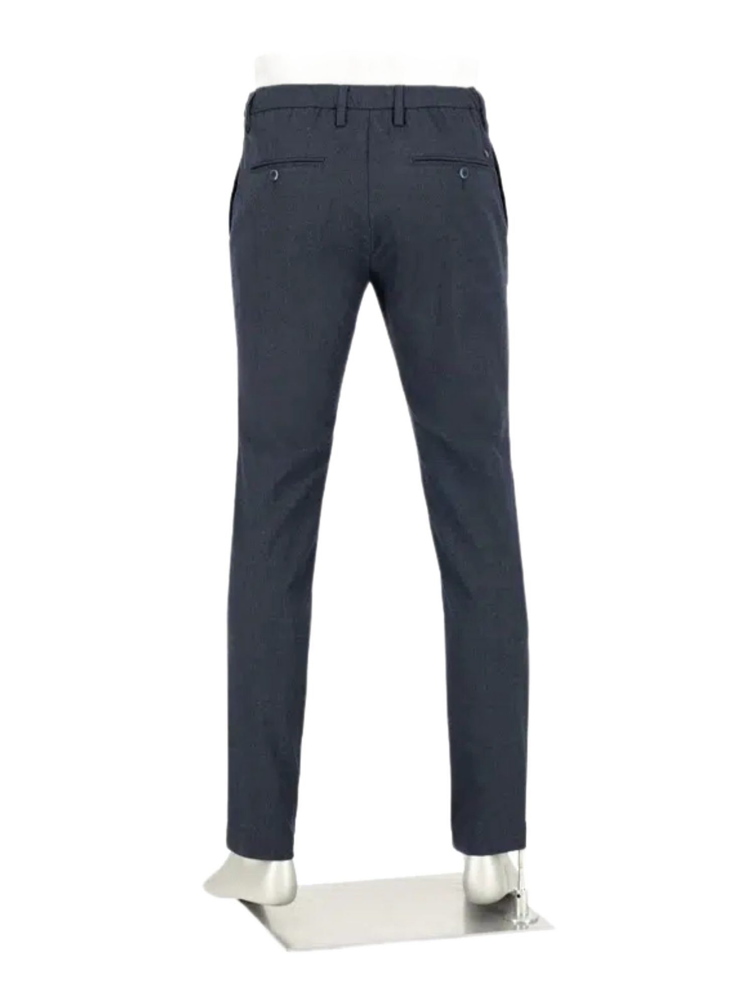 Alberto Stoffhose blau,Freizeit,Polyester,Meliert,Regular Fit,Mittel