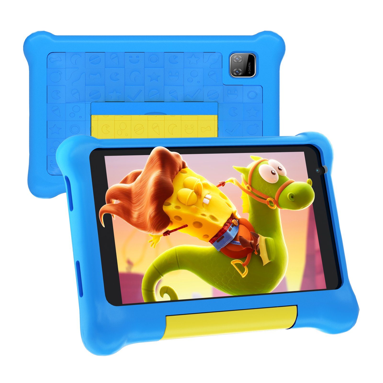 Happybe Android 13 mit GMS Zertifizier 5 GB RAM 32 GB ROM Kindersicherun Tablet (7", 32 GB, Android 12, kindersicher)