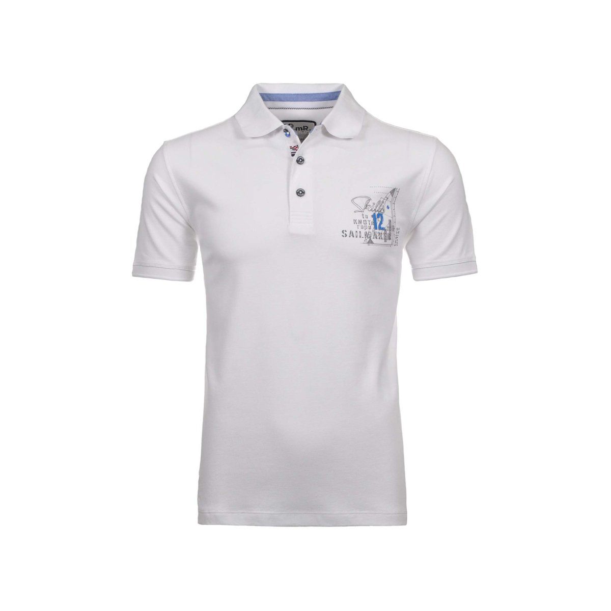 RAGMAN Poloshirt weiß regular (1-tlg) | Poloshirts