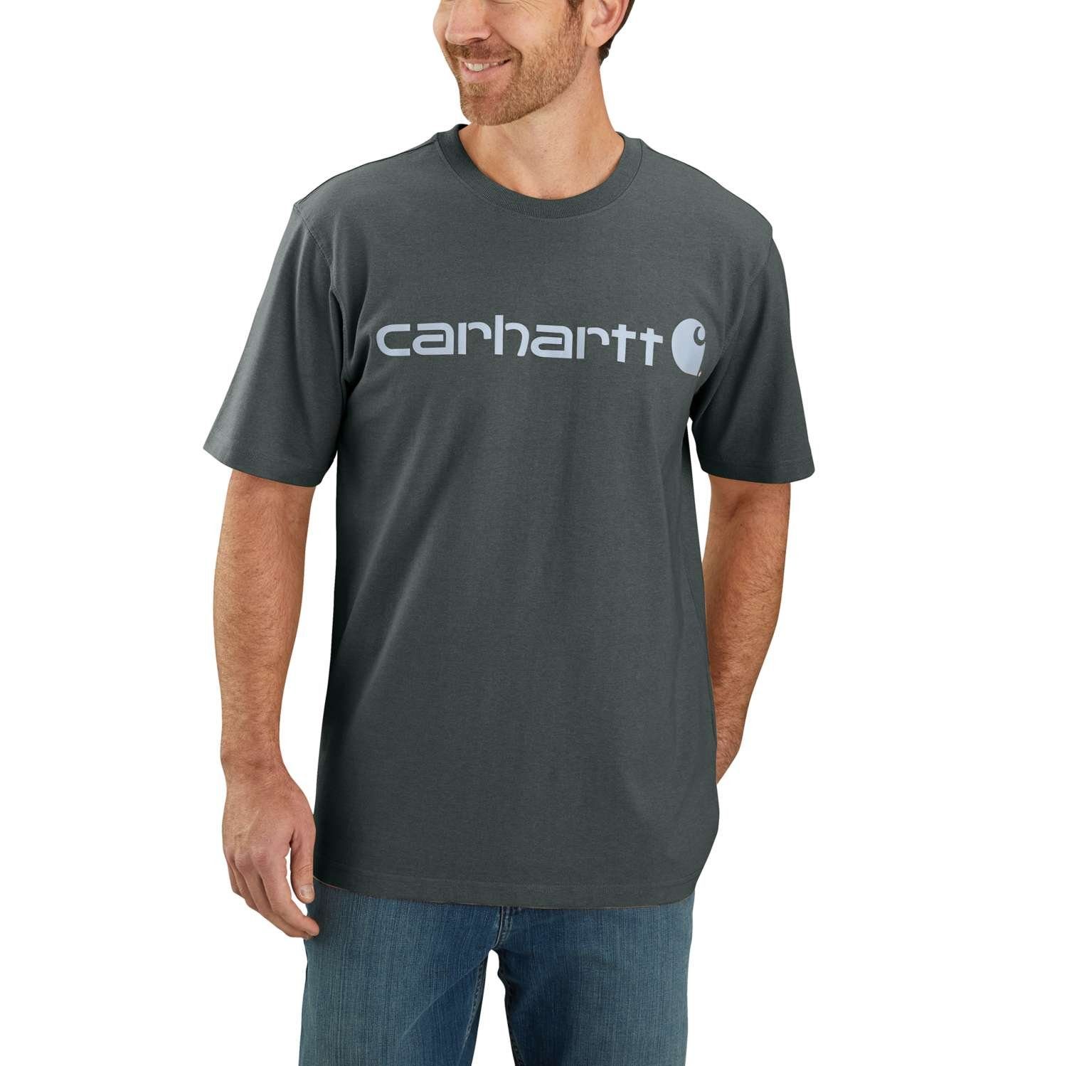 Carhartt 103361 S/S LOGO elm CORE Carhartt heather T-Shirt (1-tlg) T-SHIRT