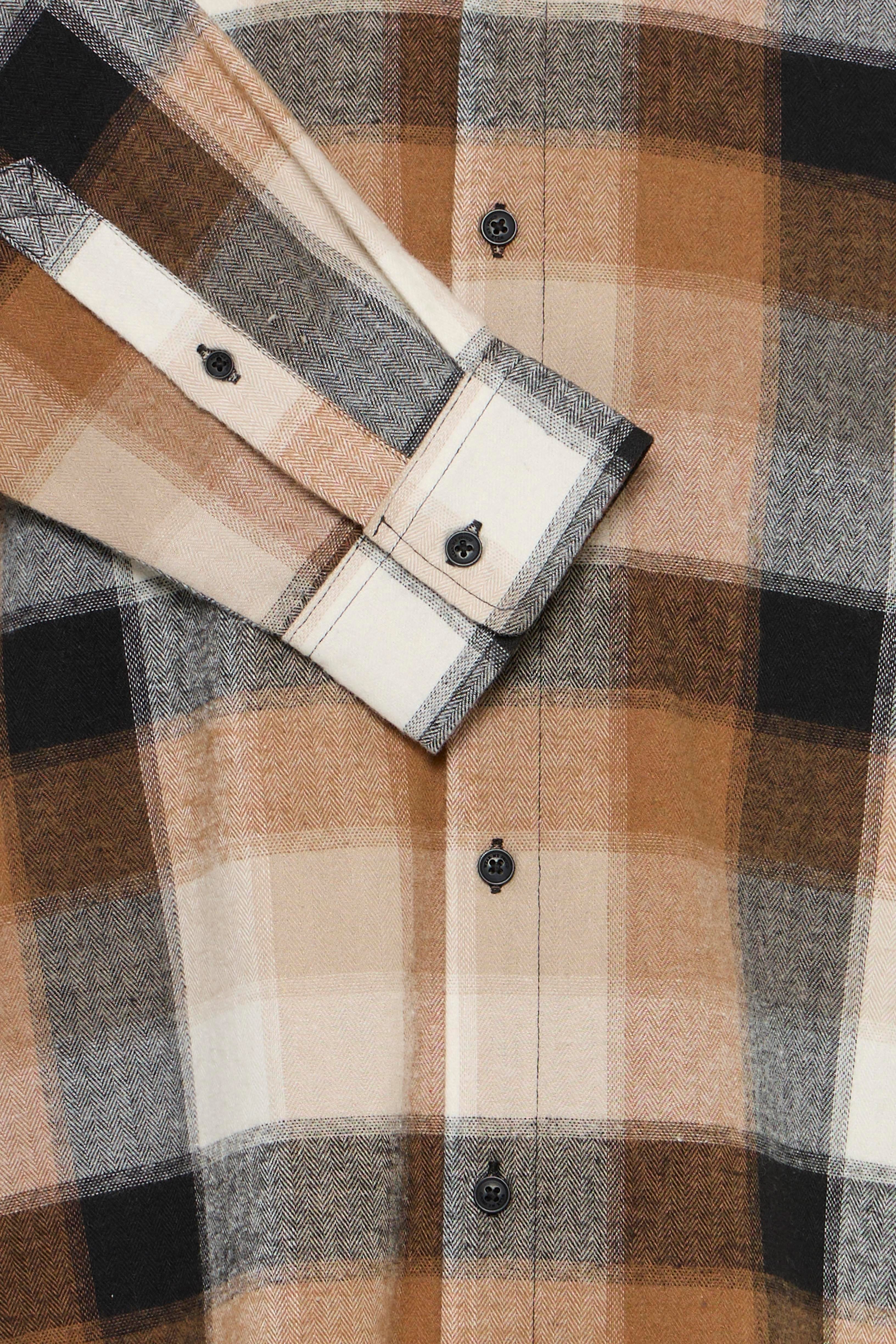 Blend Langarmhemd BHCODY SHIRT Materialmix, regular fit