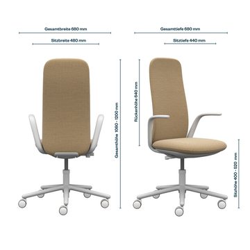 Haworth Drehstuhl Nia, ergonomischer Designer-Bürostuhl für Homeoffice und mehr