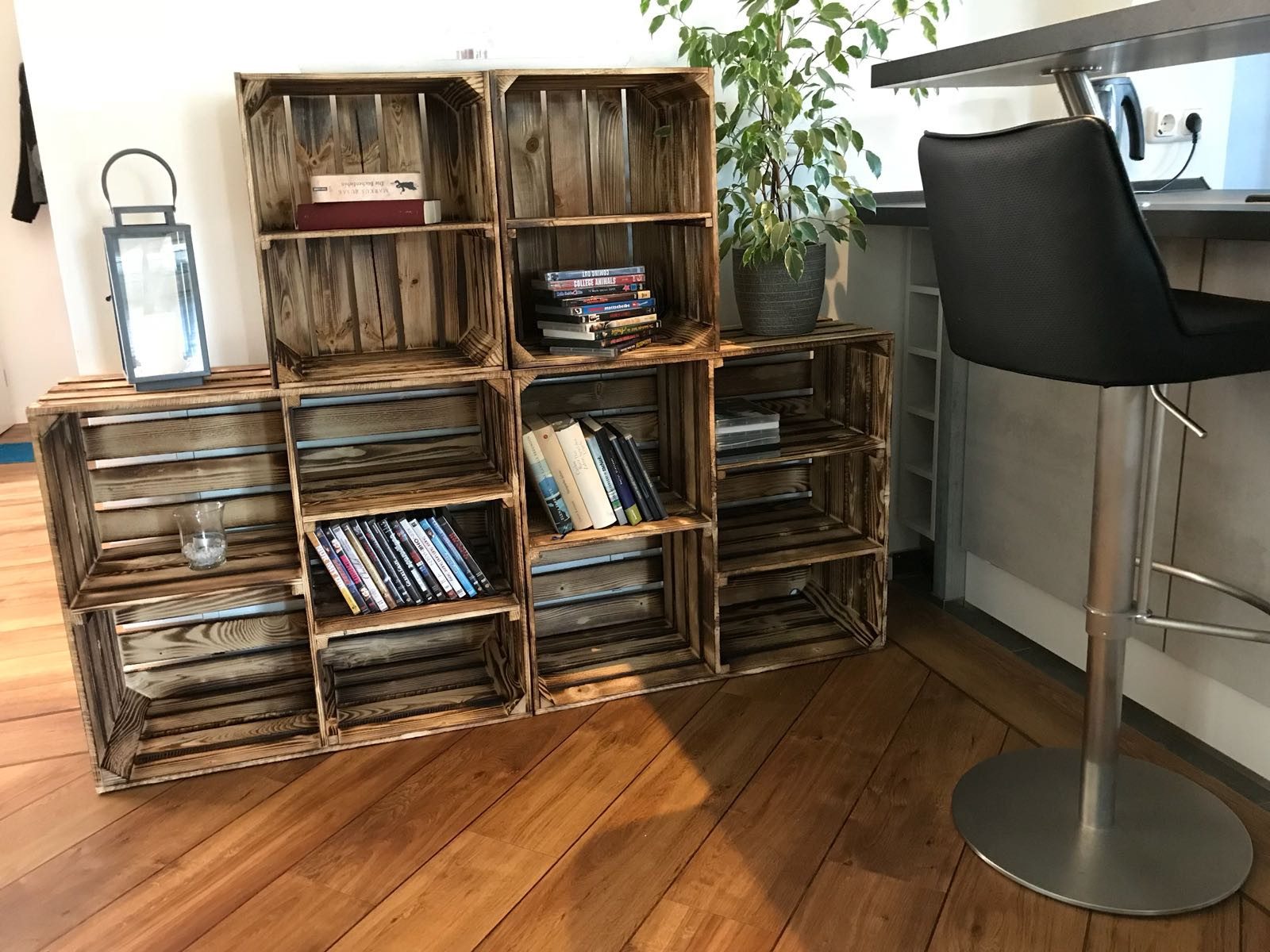 Allzweckkiste große Kommode HS3 geflammt Holzschrank Regalkiste Holzkiste m günstig online kaufen