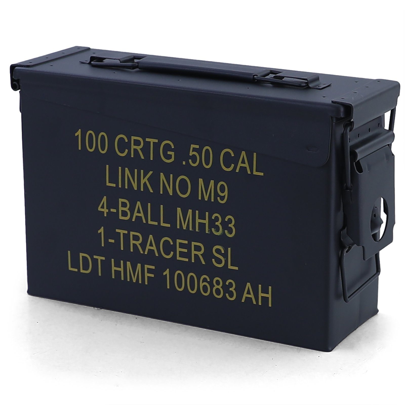RAMROXX Aufbewahrungsbox Munitionskiste Ammo Box Metallkiste Metallbox 275x97x185mm schwarz