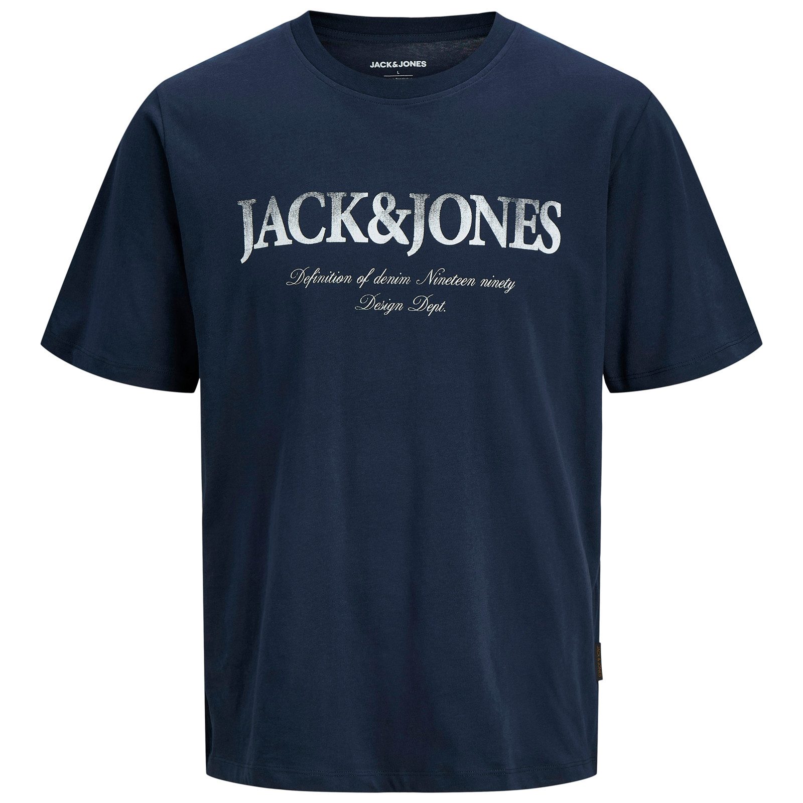Jack & Jones Rundhalsshirt Jack&Jones Übergrößen T-Shirt navy Logoprint JJD günstig online kaufen