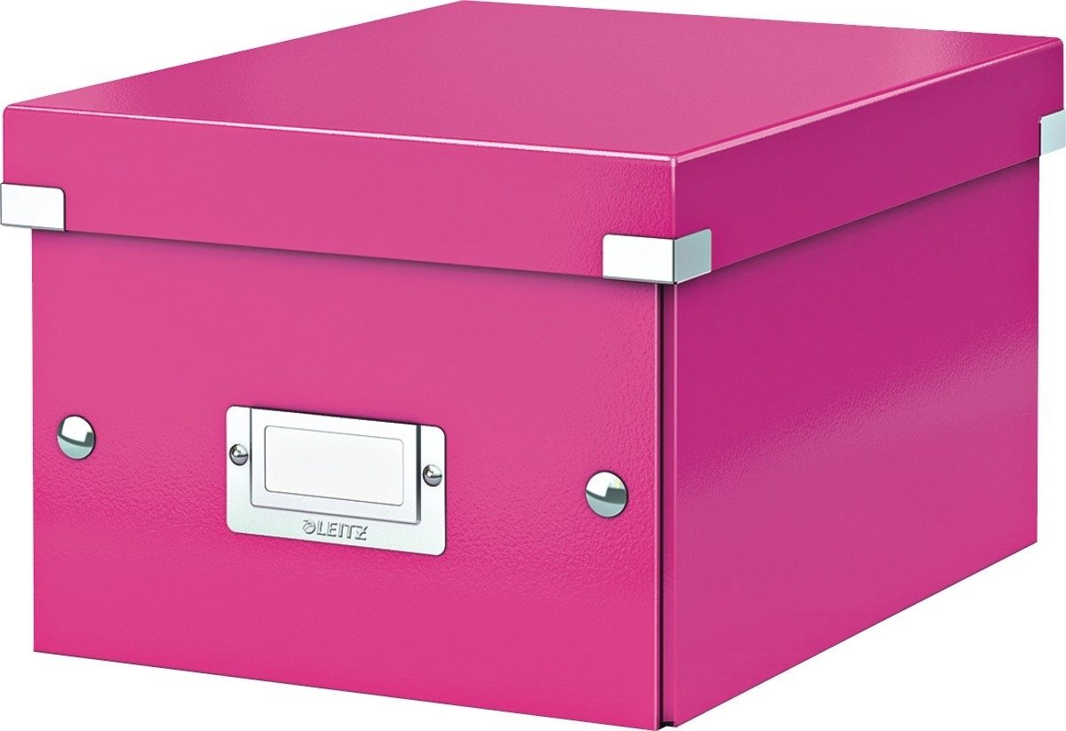 Aufbewahrungsbox Ablagebox Click & Store A5 pink