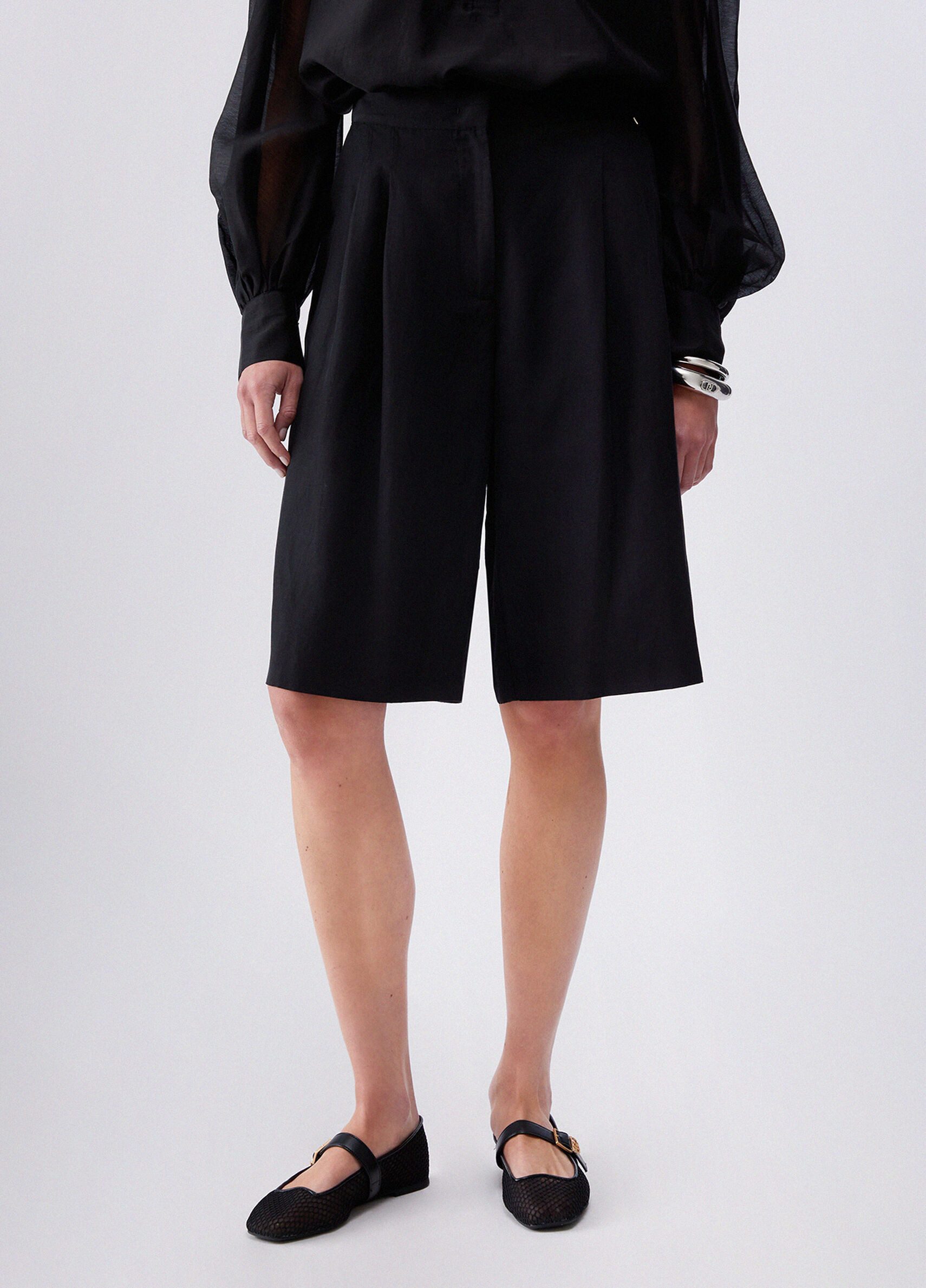 Liu Jo Shorts PANTTS NAV BERMUDA - kurze Hose Damen - Loose Fit - elegant