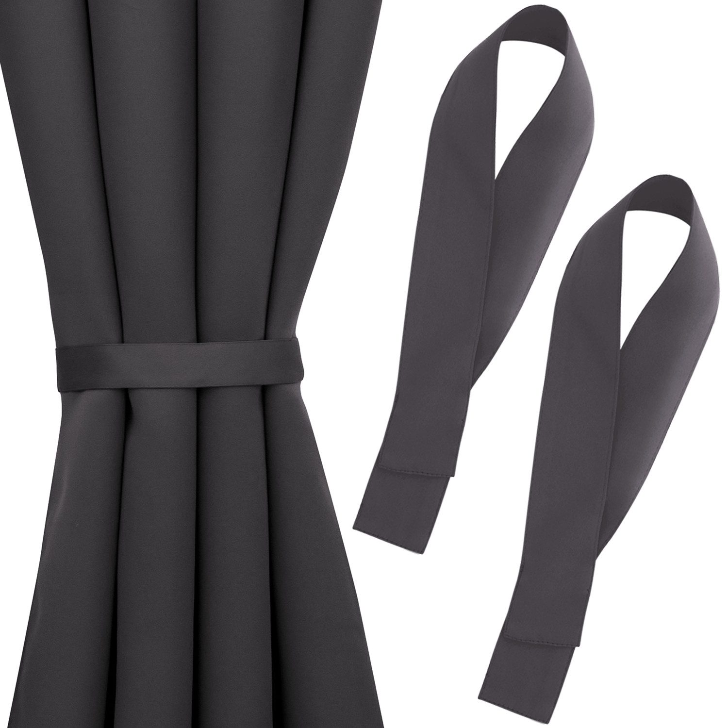 Blumtal Raffhalter Raffhalter für Vorhänge 2er-Set, Raffhalterung in 72x5 cm, Dekoschals, Gardinen, Gardinenschienen, Schiebegardinen, Vorhänge, für Stoffe und Vorhänge, einfache Befestigung und Dekoration