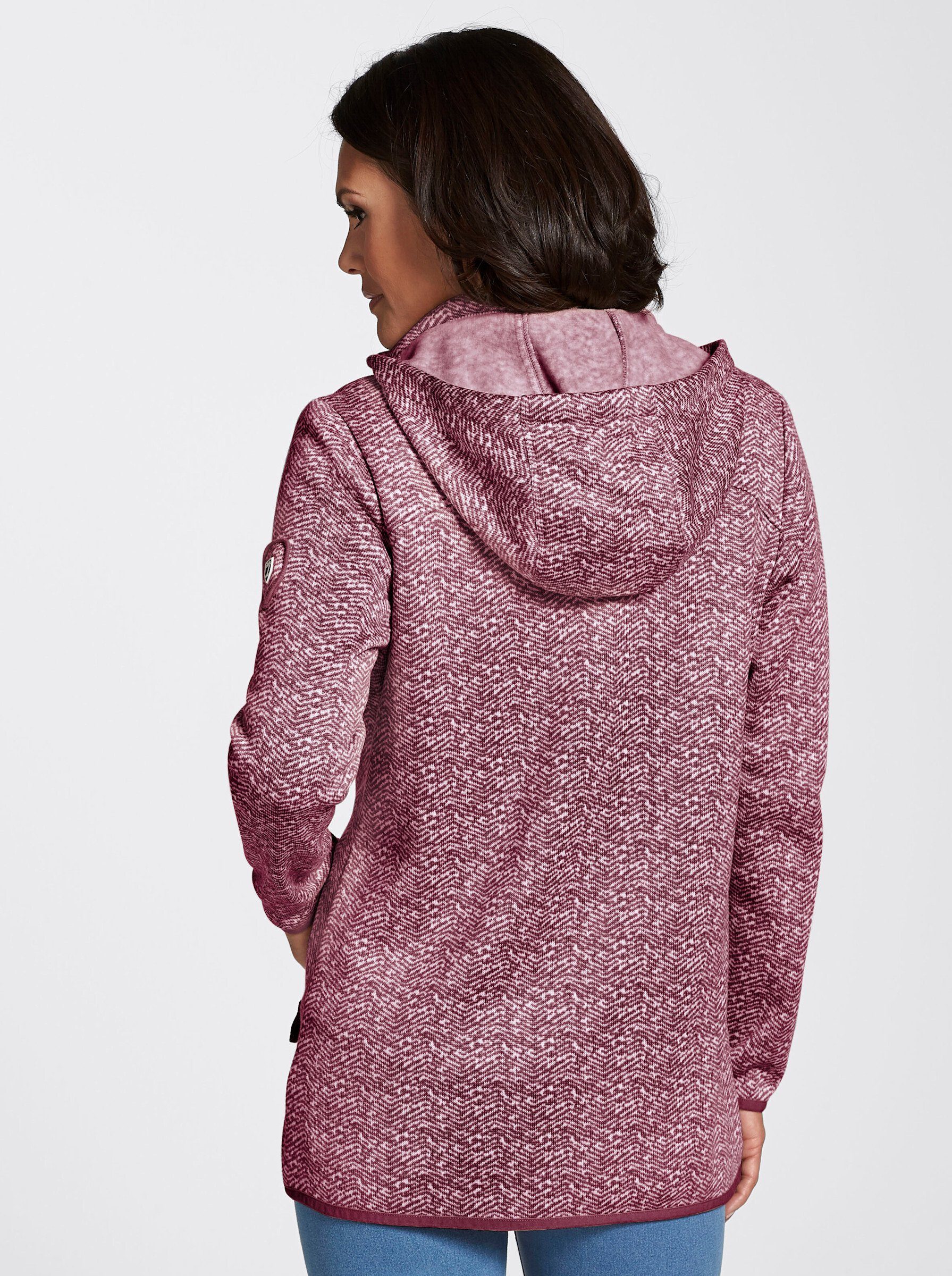 Casual Looks Kapuzenfleecejacke günstig online kaufen