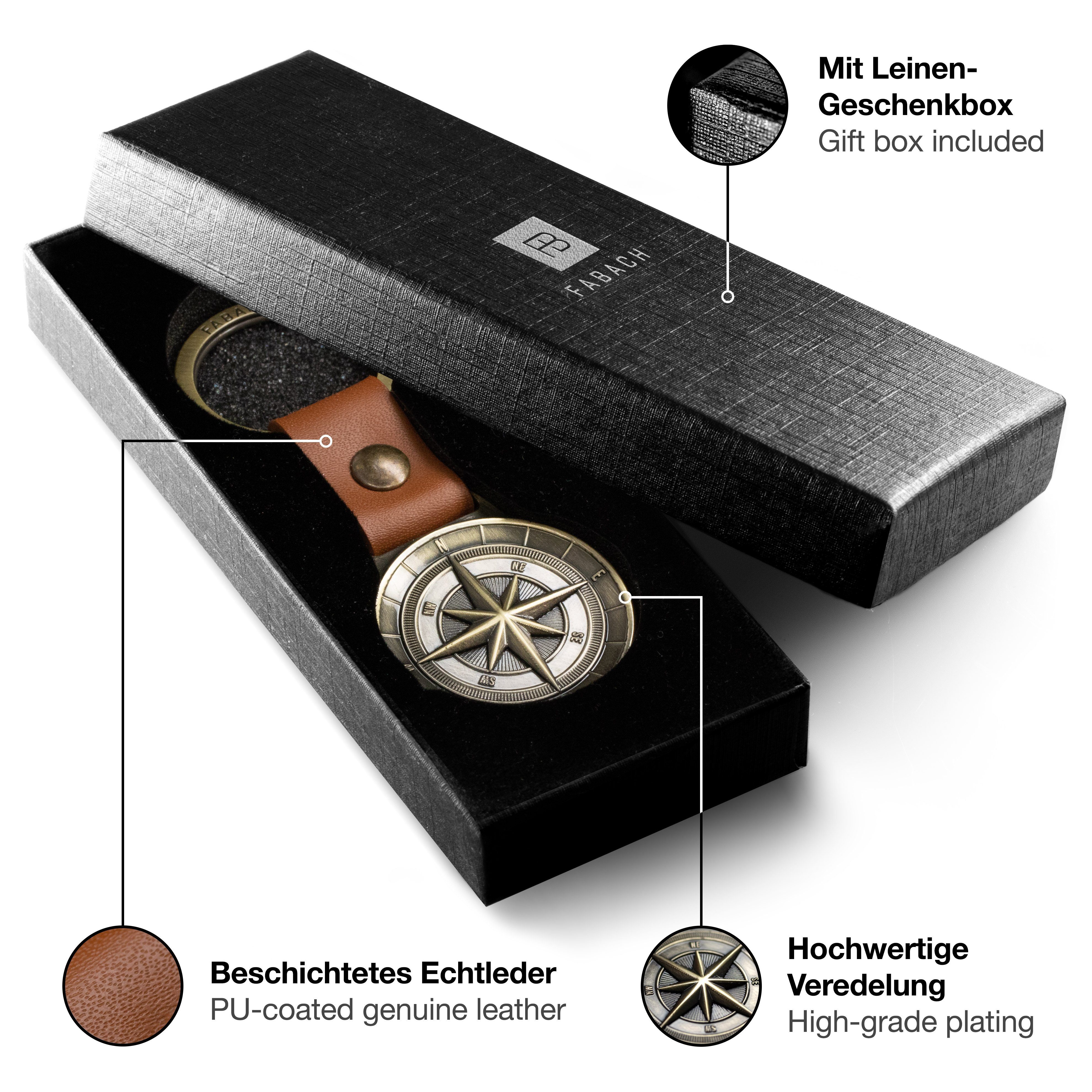 FABACH Schlüsselanhänger Leder Anhänger Northstar - Beste Freunde - Glücksb günstig online kaufen