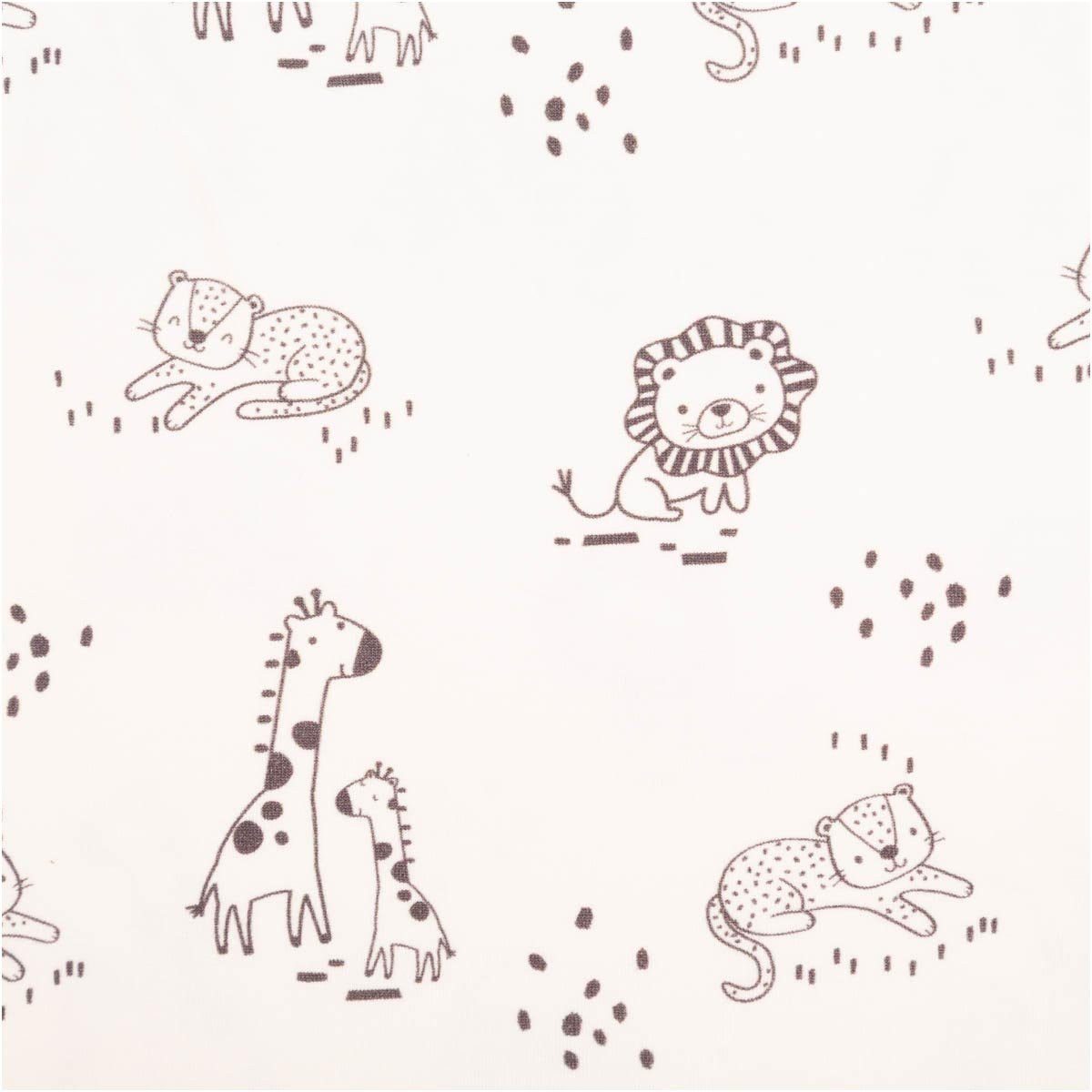 SCHÖNER LEBEN. Stoff Jersey Stoff Baumwolljersey Tiere wollweiß schwarz 1,50m Breite