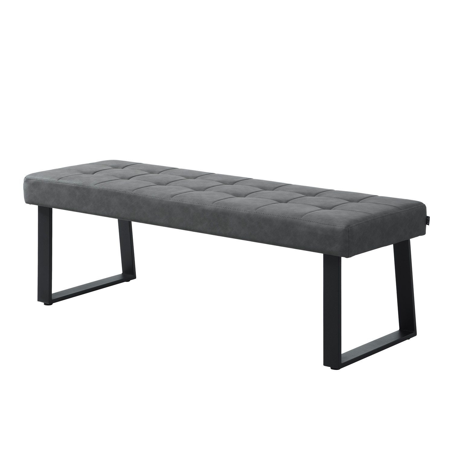 B&D home Essbank SIGFRID (1-St), gepolstert, Metallgestell, mit/ohne Rückenlehne, in 100/120/140/160cm