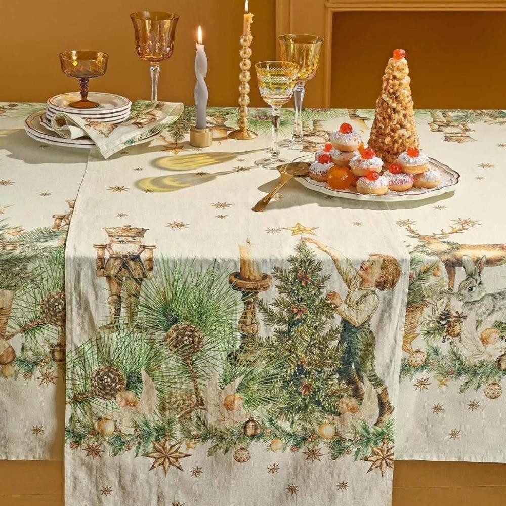 Garnier Thiebaut Tischläufer Noel vintage Dore 50 x 155 cm