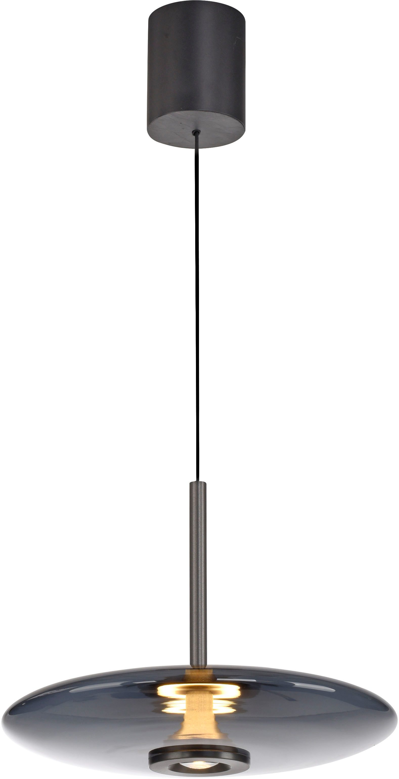 Neuhaus PURE LED Pendelleuchte PURE E-Vitrum, CCT - über Fernbedienung, LED fest integriert, warmweiß - kaltweiß, e-LIFT®-Funktion, CCT, dimmbar über Fernbedíenung