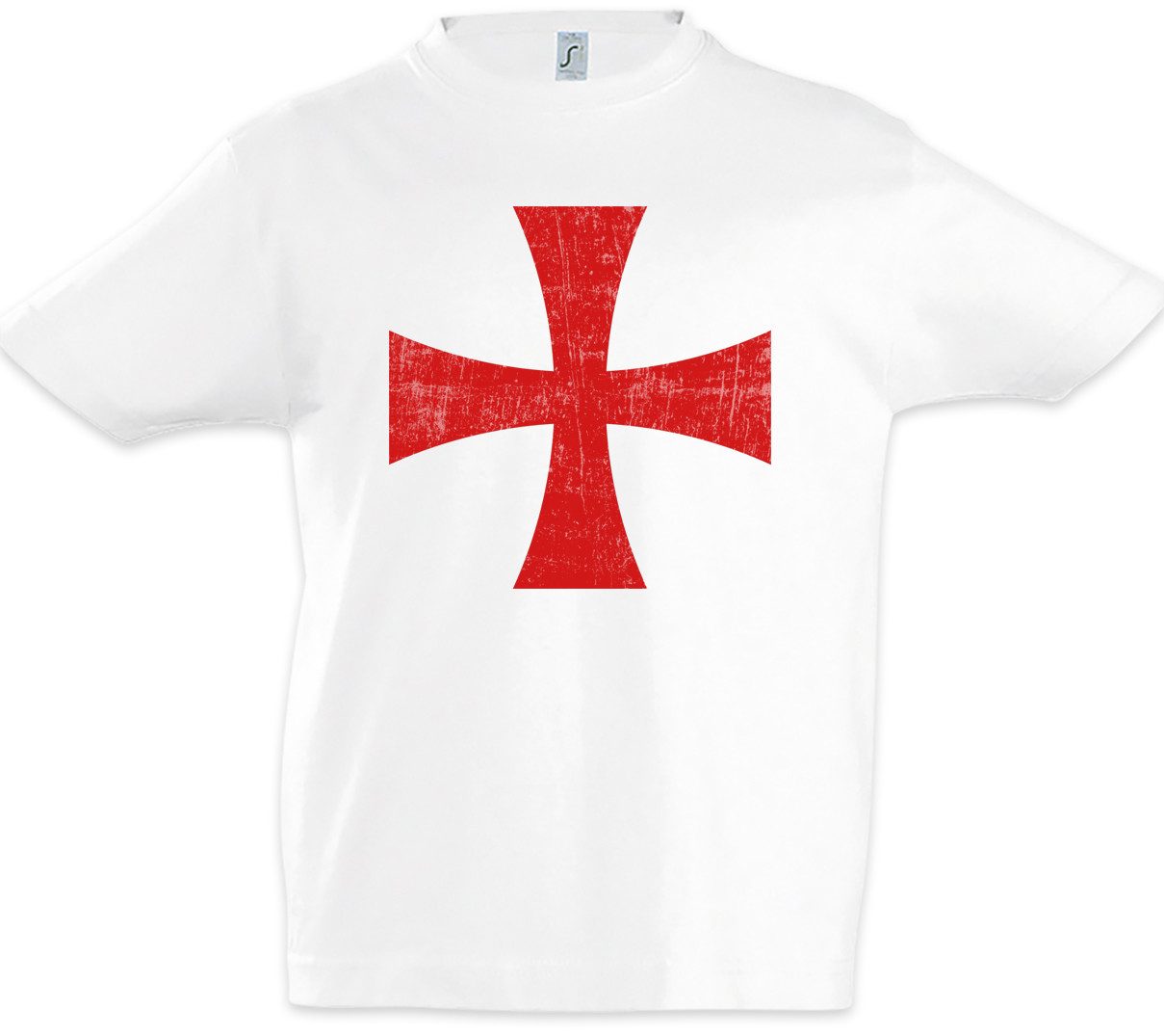 Print-Shirt Templar Cross I Kinder T-Shirt Rotes Templer Orden Kreuz Templerorden