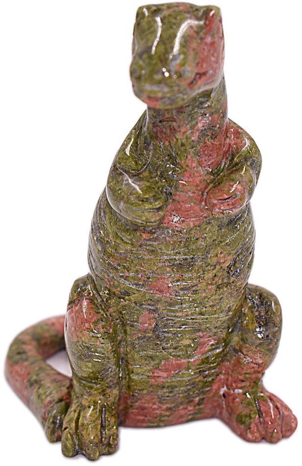 Firetti Tierfigur Schmuck Geschenk (1 Perfekt Weihnachten! Farbstein Dekofigur Anlass zu Geburtstag, St), - Dinosaurier Edelstein jedem Unakit