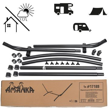 AMANKA Hängemattengestell 310x100 Hängemattengestell Outdoor 120kg Metall, Ständer Hängematte Gestell