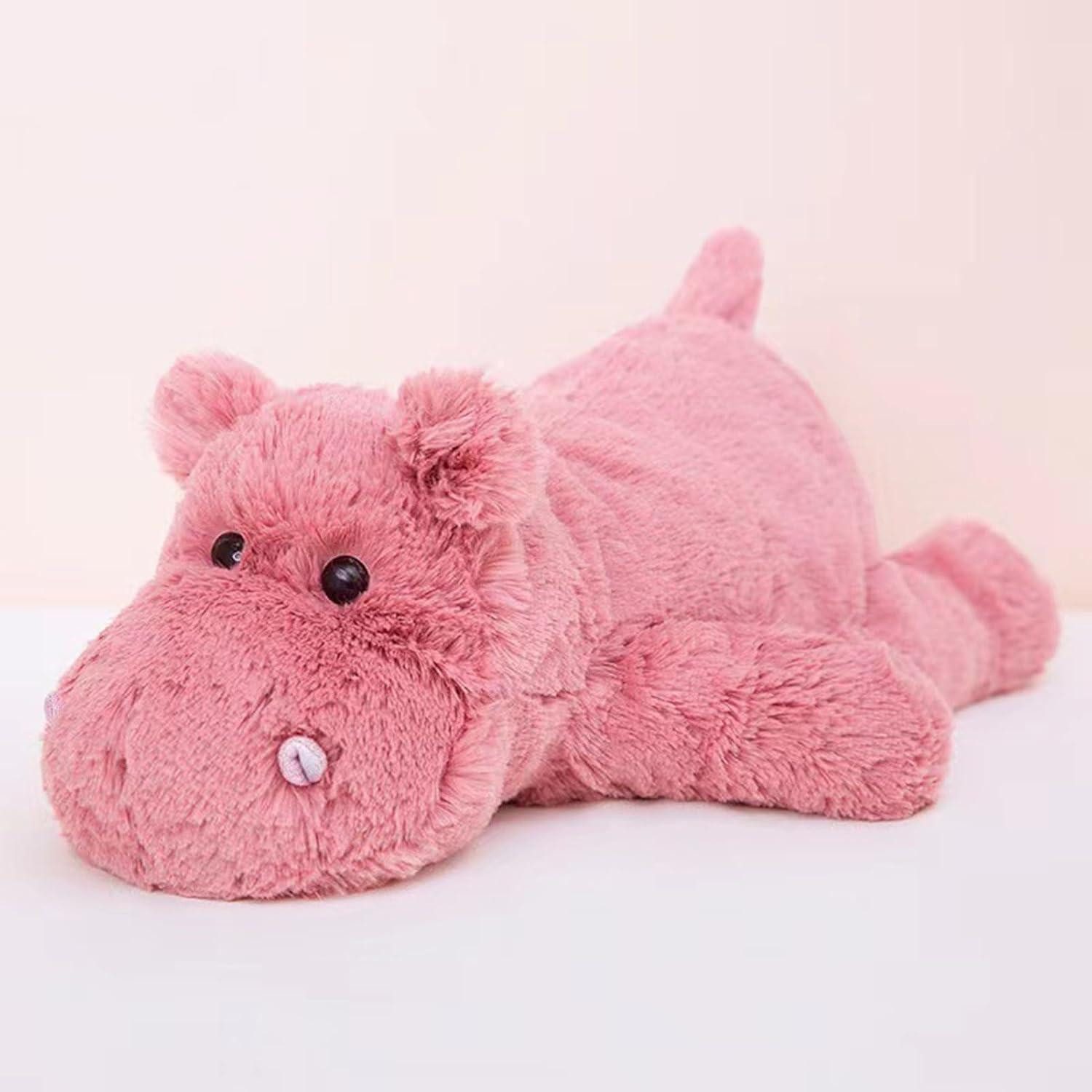 LuxusKollektion Kuscheltier Kuscheltier Nilpferd Plüsch rosa Stofftier Geschenk 35cm