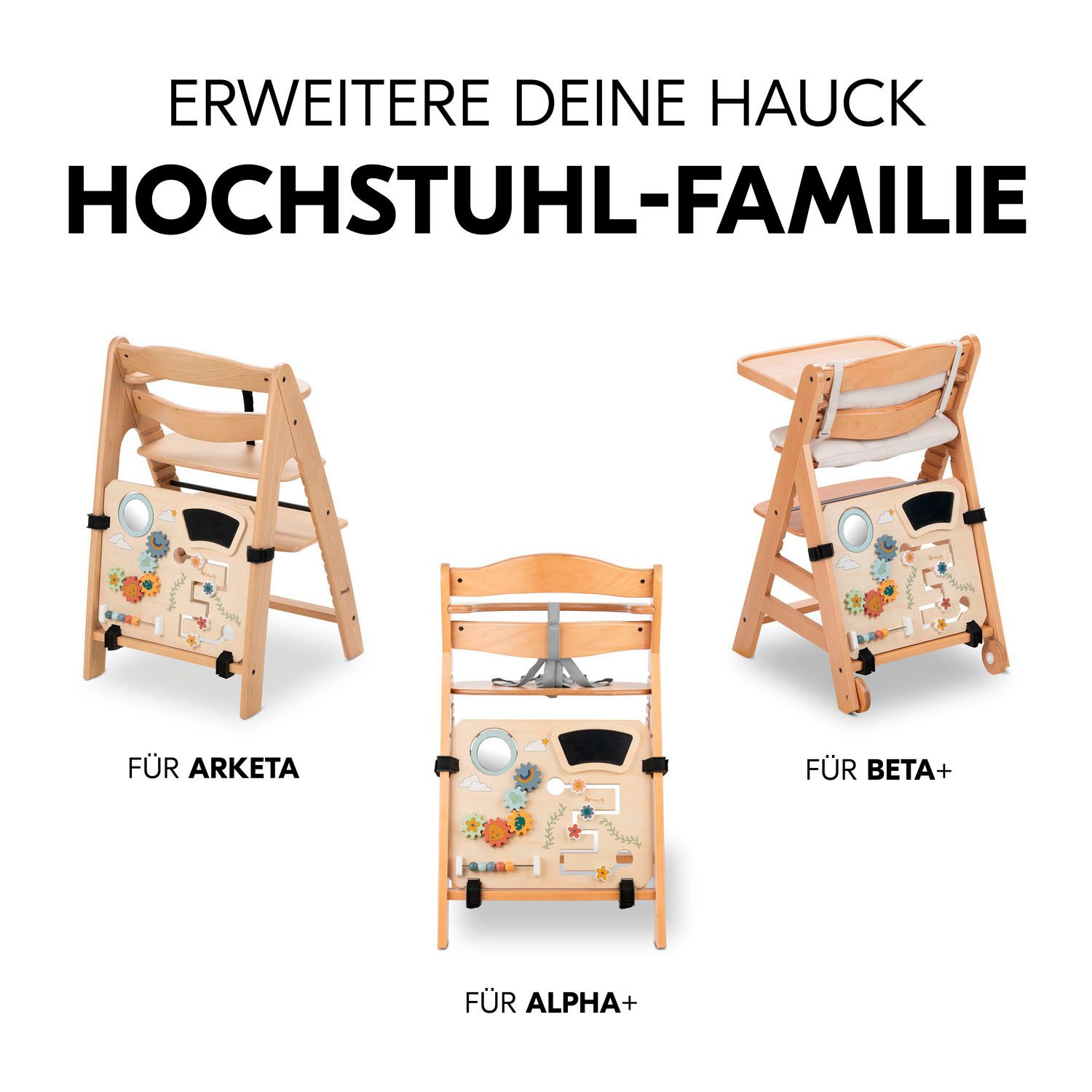 Hauck Motorikbrett Highchair Play Board, für Hochstühle Alpha+, Beta+, Arketa