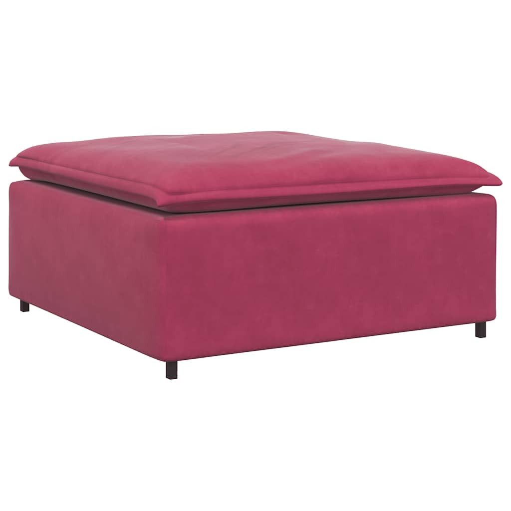 vidaXL Sofaelement Modulares Sofa Fußhocker-Modul Weinrot günstig online kaufen