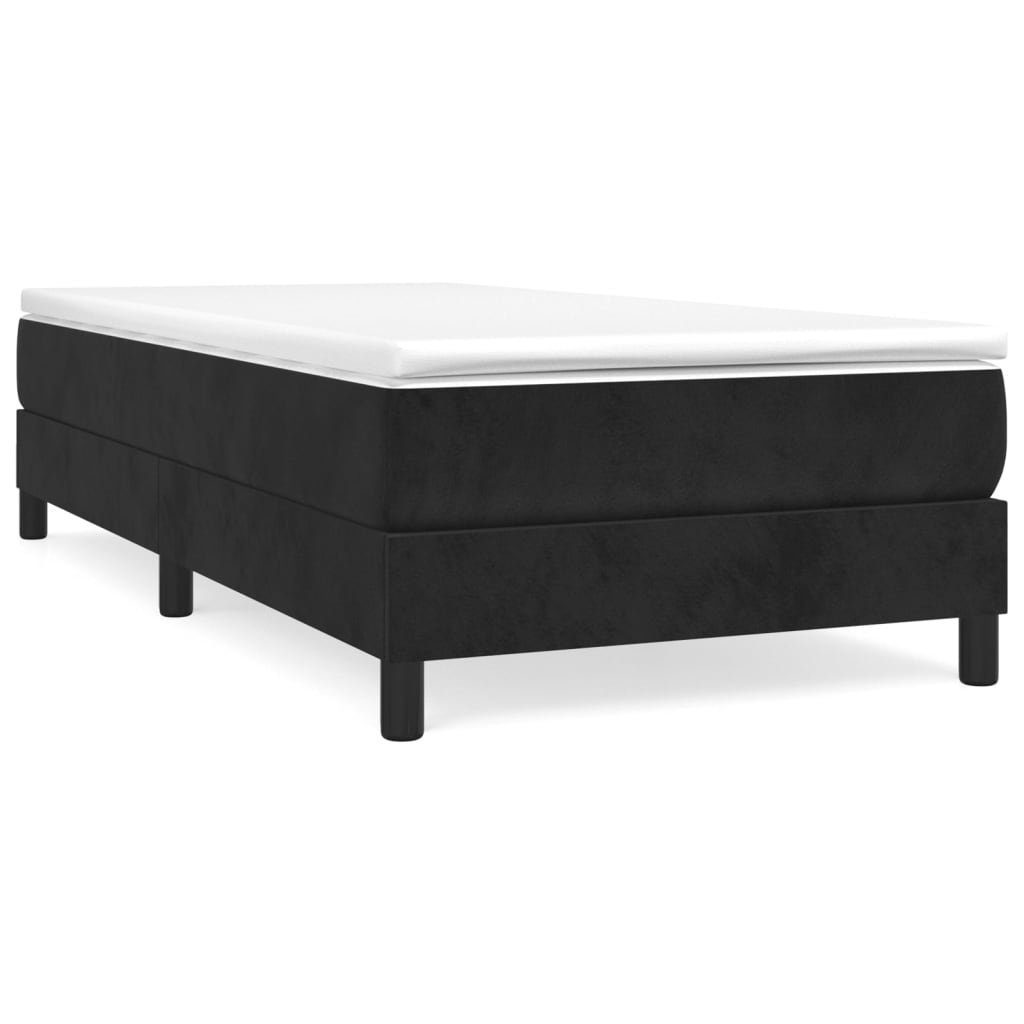 furnicato Bett Boxspringbettgestell Schwarz 90x200 cm Samt (1-tlg) günstig online kaufen