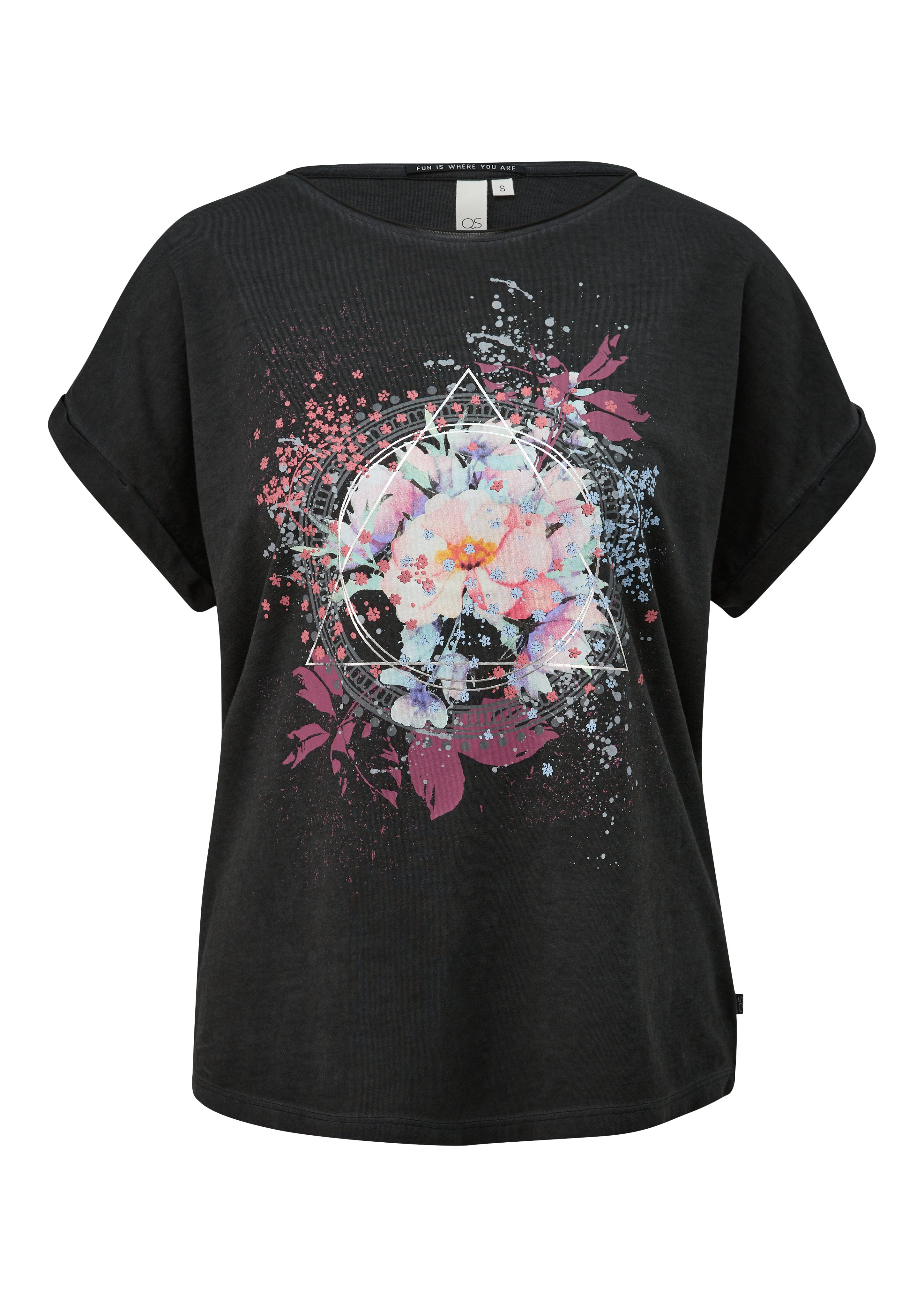 QS T-Shirt mit Frontprint
