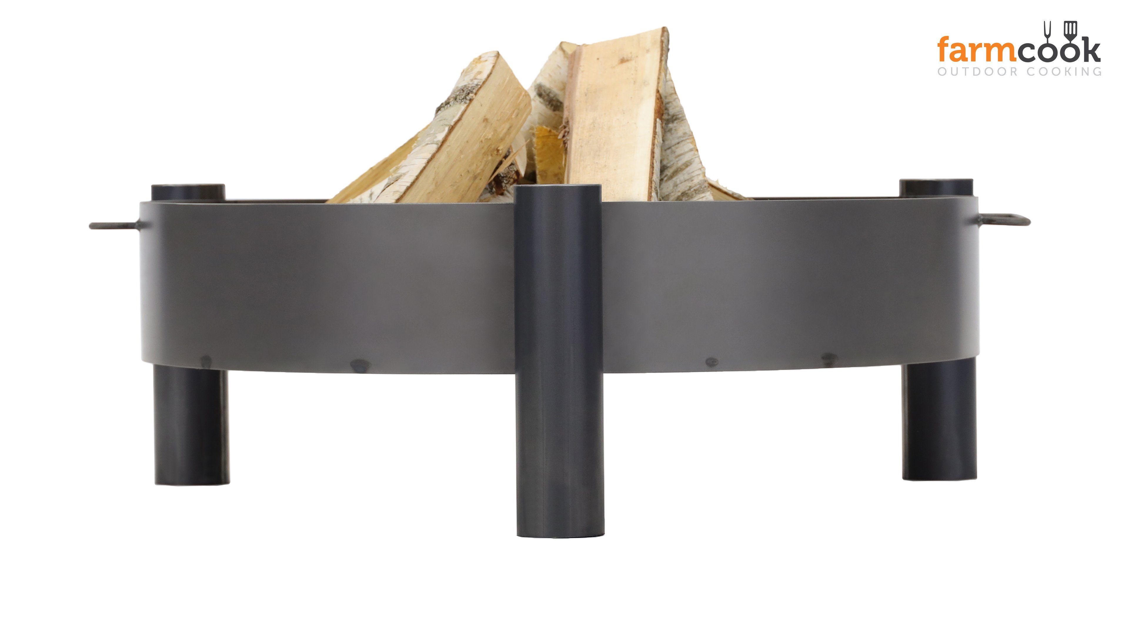 Farmcook Feuerschale Feuerschale Pan 33 Ø 70 cm, (1 Stück), Ideal geeignet als Lagerfeuer oder Eiskübel