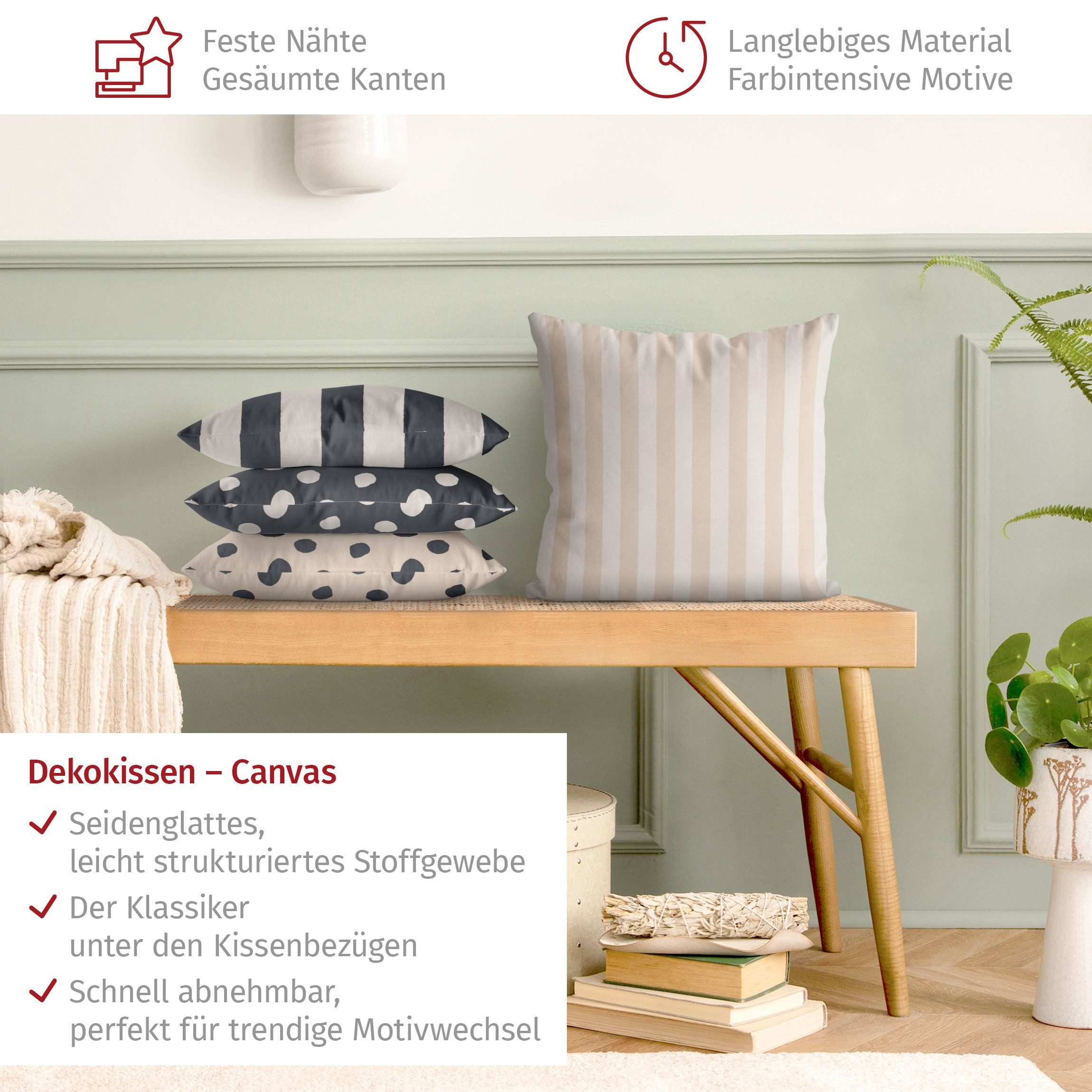 Bilderdepot24 Dekokissen 4-teilig drinnen Kissenhülle/ Sofakissen/ Zierkissen Kissenhülle bunt, Bezug mit / ohne Füllung Zierkissen Outdoor Sofa Bett