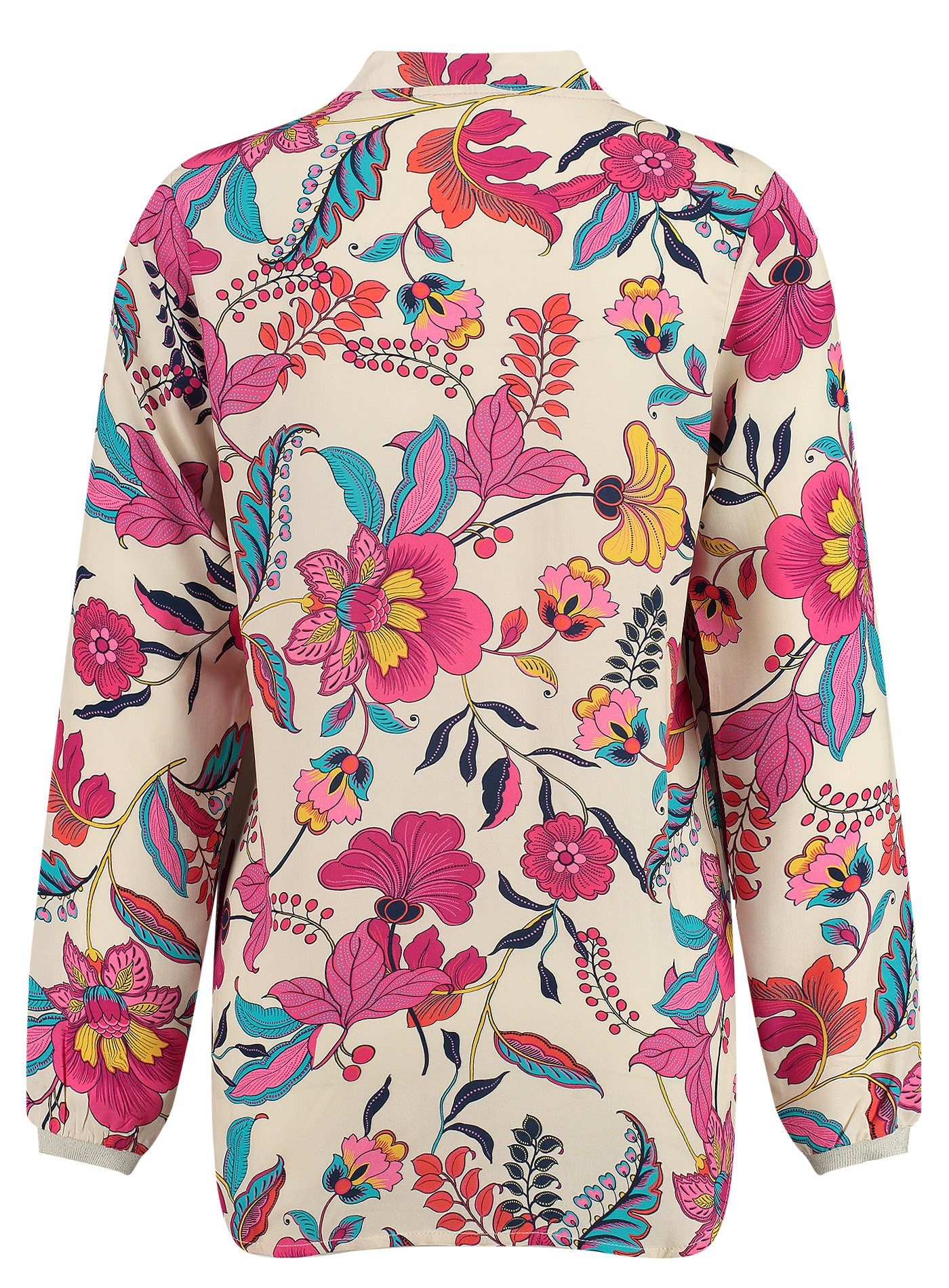 Key Largo Langarmbluse WB BLOOM v-neck (1-tlg)