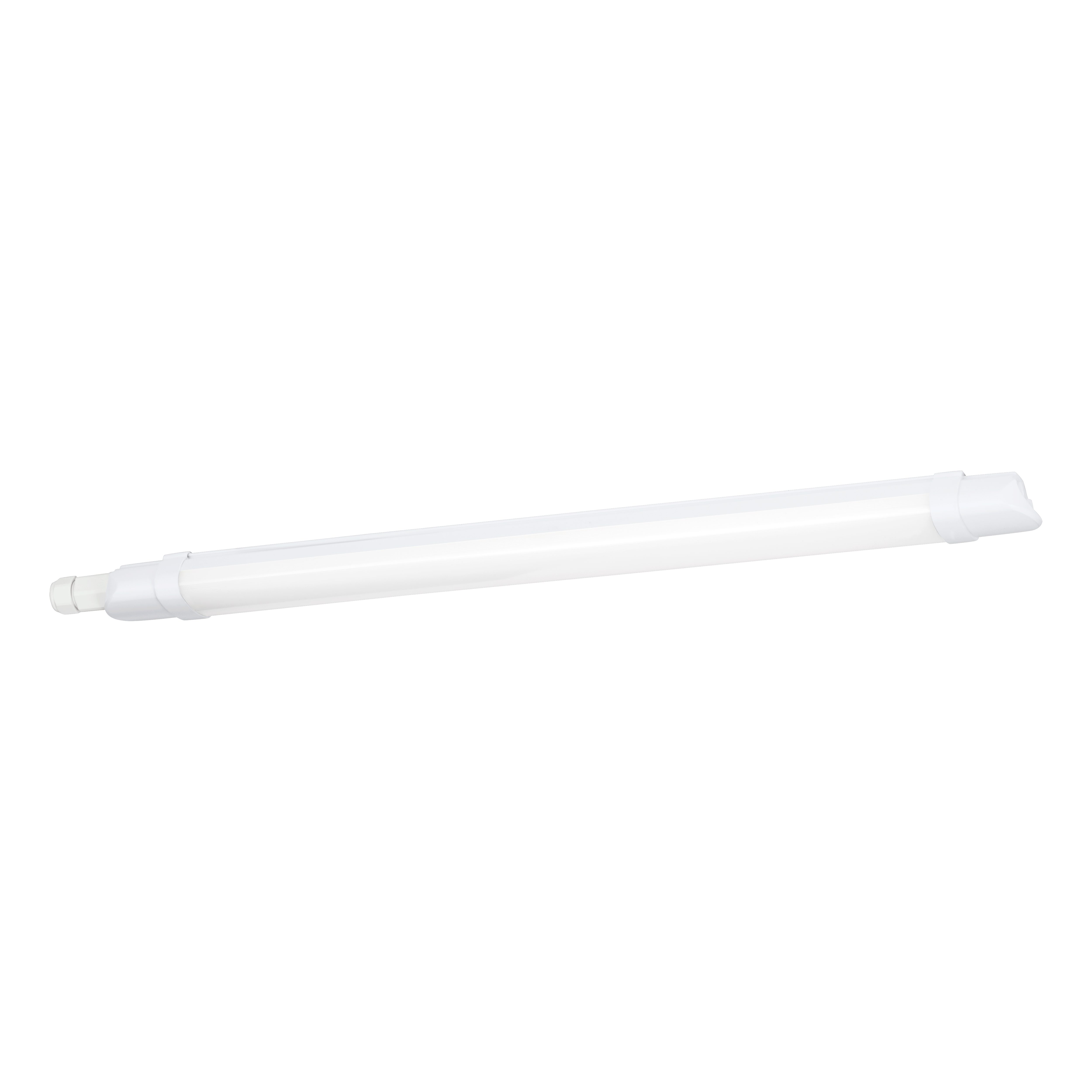 EGLO LED Deckenleuchte LED-E Leuchte für Feuchträume, Keller und Garage, IP65, LED fest integriert, Neutralweiß, staub- strahlwassergeschützt, Wannenleuchte, Feuchtraumleuchte, LED