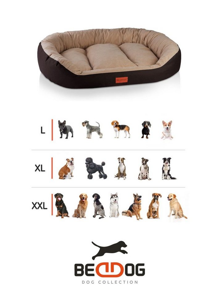 Thumbnail - BedDog Tierbett Hundebett, Hundekissen, strapazierfähiges Alicante-Gewebe, Cordura