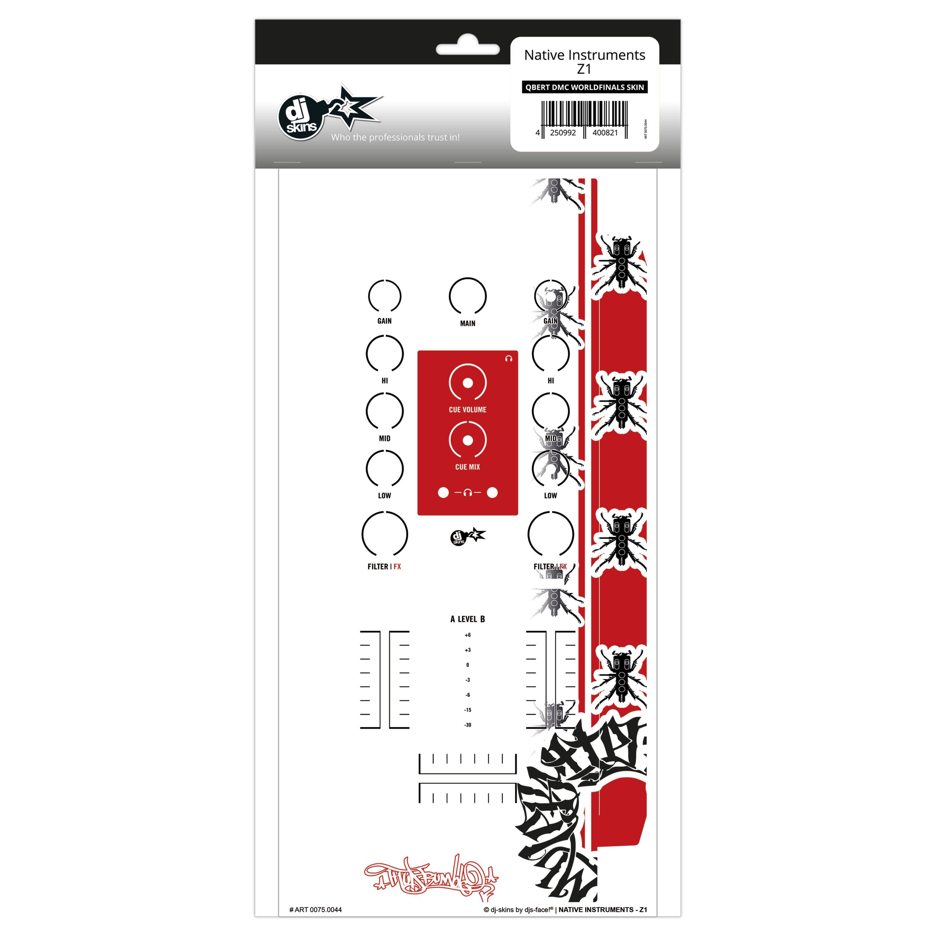 dj-skins DJ Controller, (Native Instruments Z1 Skin Qbert DMC Worldfinals), Native Instruments Z1 Skin Qbert DMC Worldfinals - DJ Skin