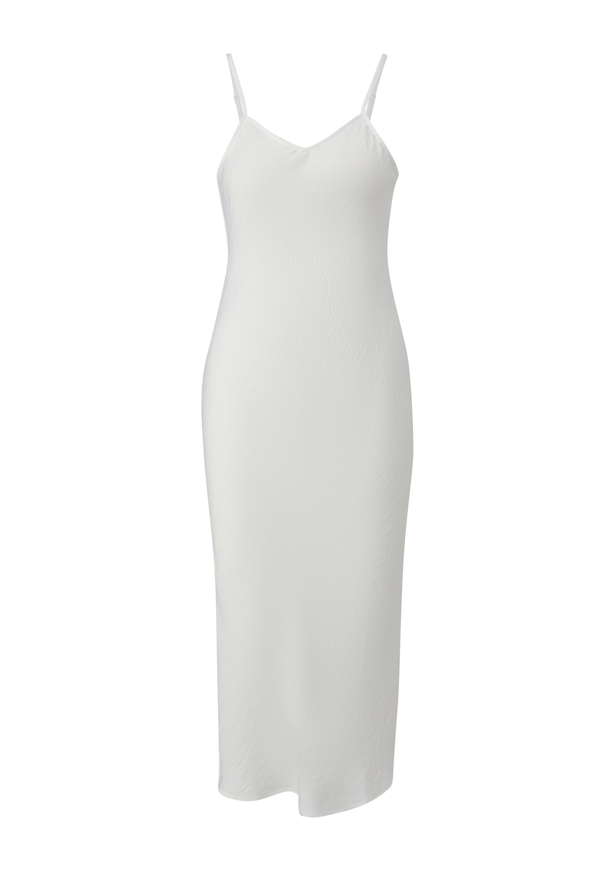 QS Midikleid Kleid Fließendes Satinkleid mit Spaghetti-Trägern günstig online kaufen