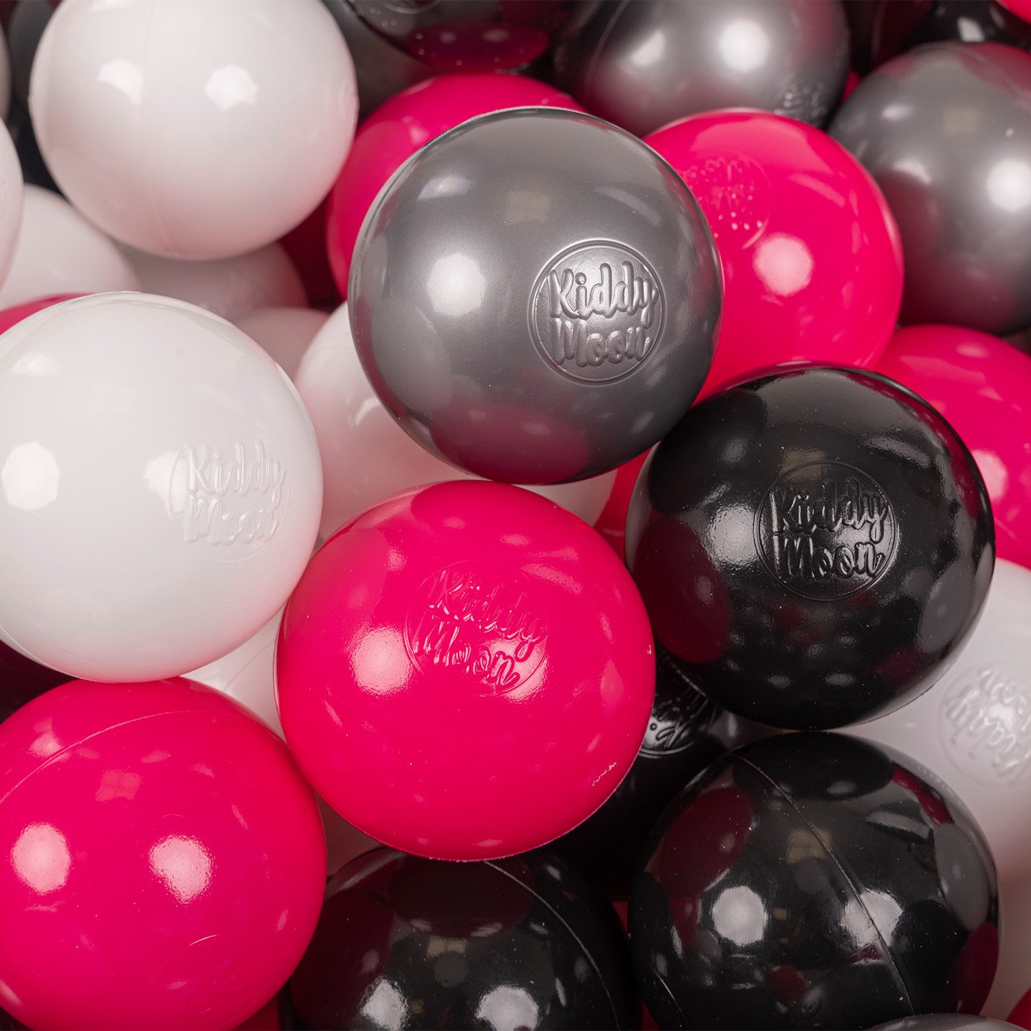 KiddyMoon Bällebad-Bälle ZK7 (Baby Plastikbälle Spielbälle, 50-St), Made in Europe